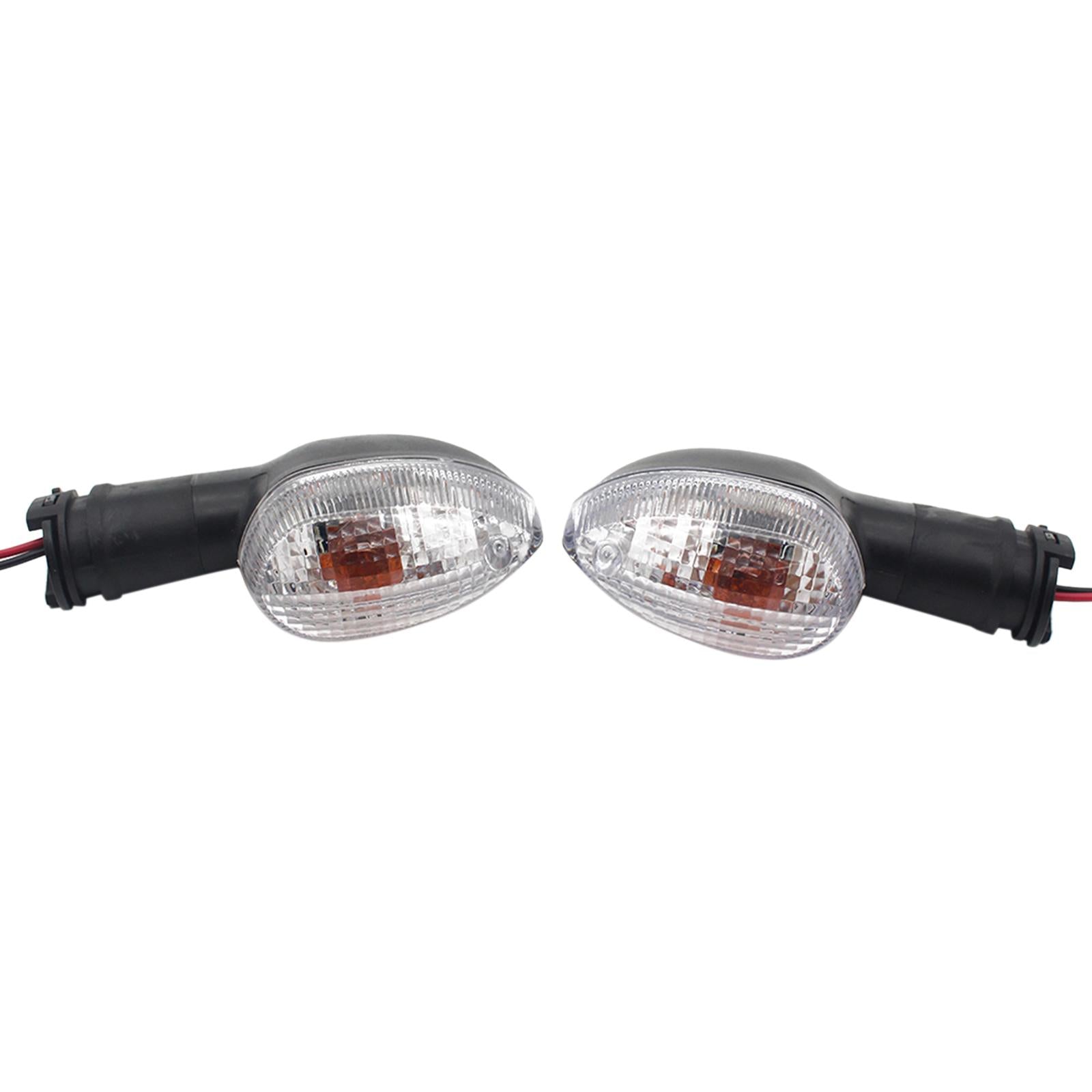 1 Pair Motorcycle Turn Signal Indicator Light for Yzf-R15 2011-2014 Clear