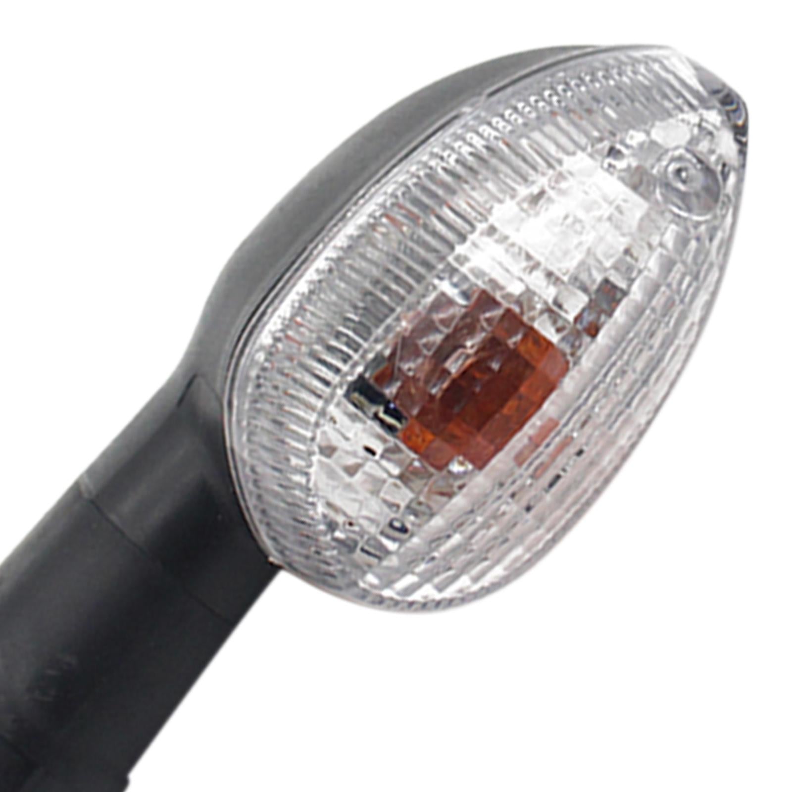 1 Pair Motorcycle Turn Signal Indicator Light for Yzf-R15 2011-2014 Clear