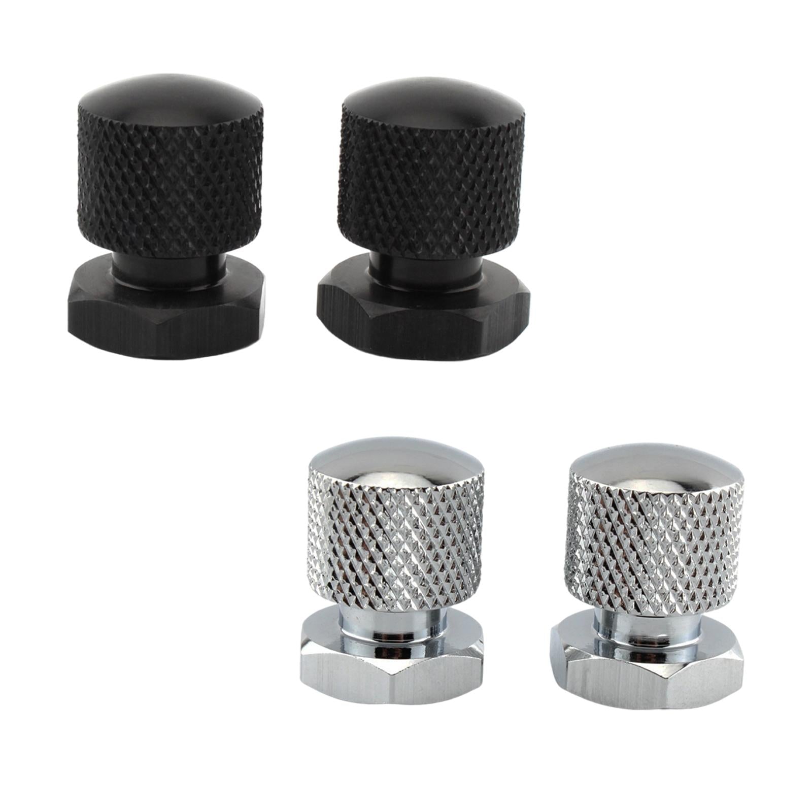 1 Pair Solo Seat Nuts Dual Holes for Harley Road Glide 2018-2022 Chrome