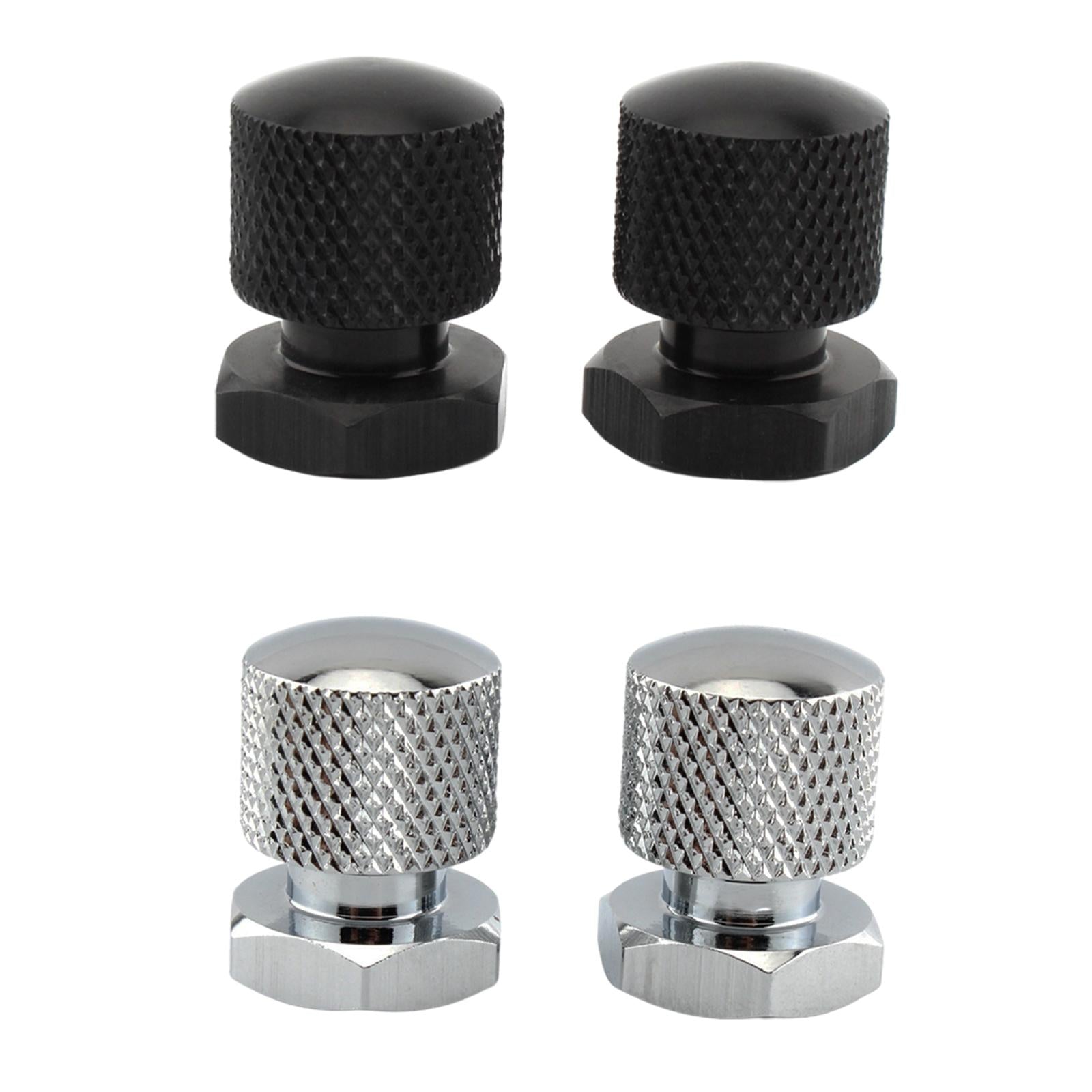 1 Pair Solo Seat Nuts Dual Holes for Harley Road Glide 2018-2022 Chrome