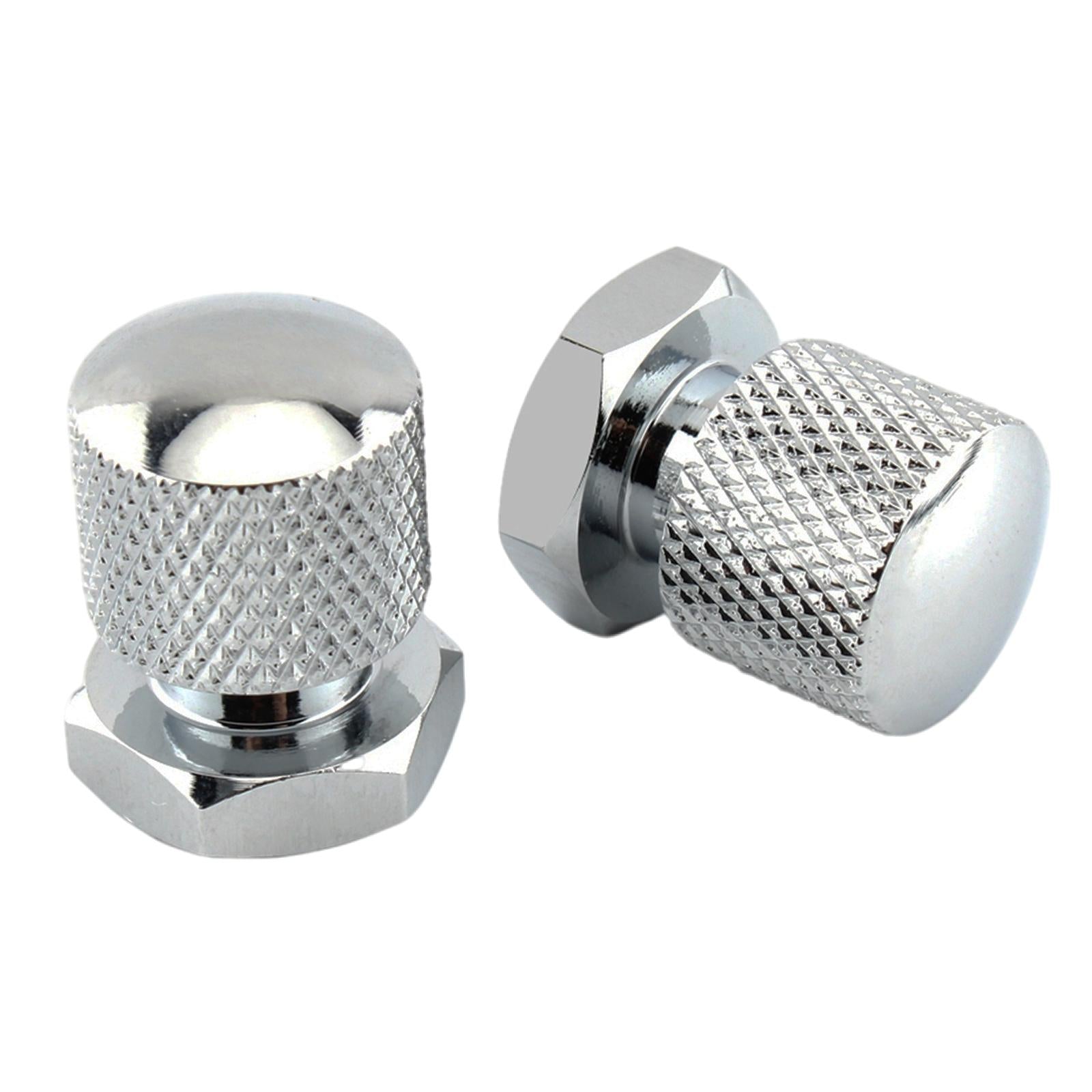 1 Pair Solo Seat Nuts Dual Holes for Harley Road Glide 2018-2022 Chrome