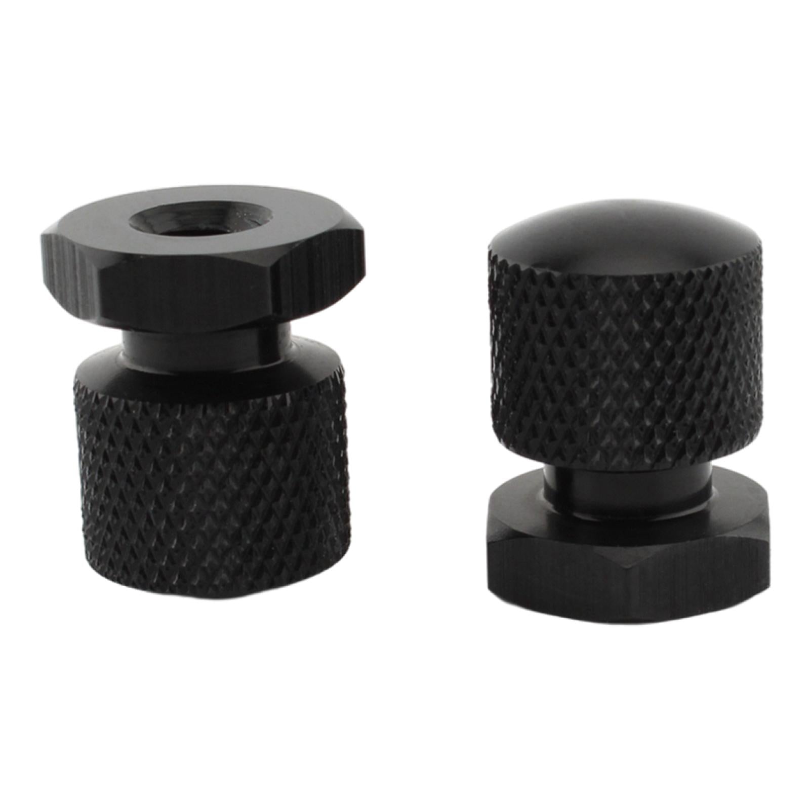 1 Pair Solo Seat Nuts Dual Holes for Harley Road Glide 2018-2022 Black