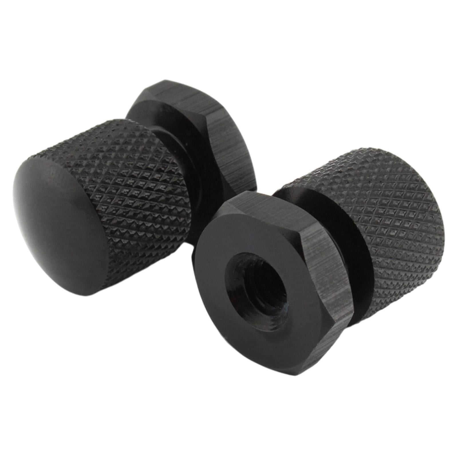 1 Pair Solo Seat Nuts Dual Holes for Harley Road Glide 2018-2022 Black