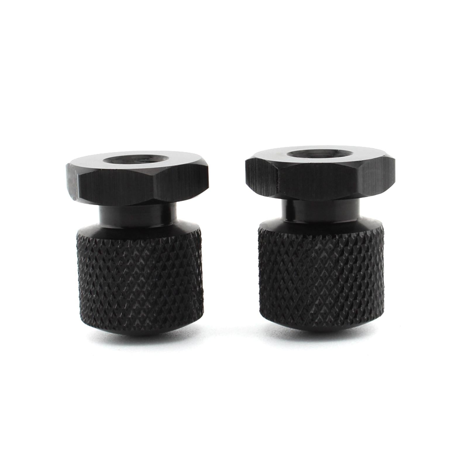 1 Pair Solo Seat Nuts Dual Holes for Harley Road Glide 2018-2022 Black