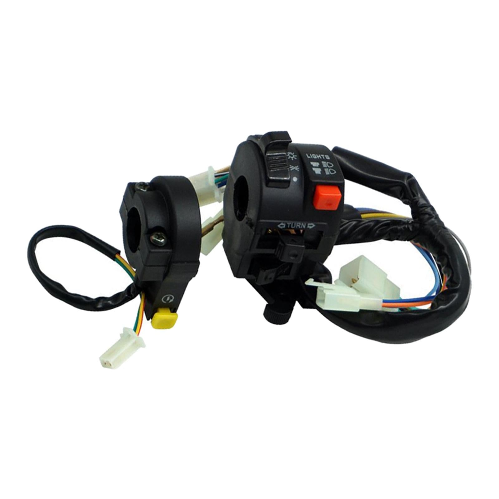 1Pairs 22mm Motorcycle Handlebar Control Switch for Turn Signal Headlight