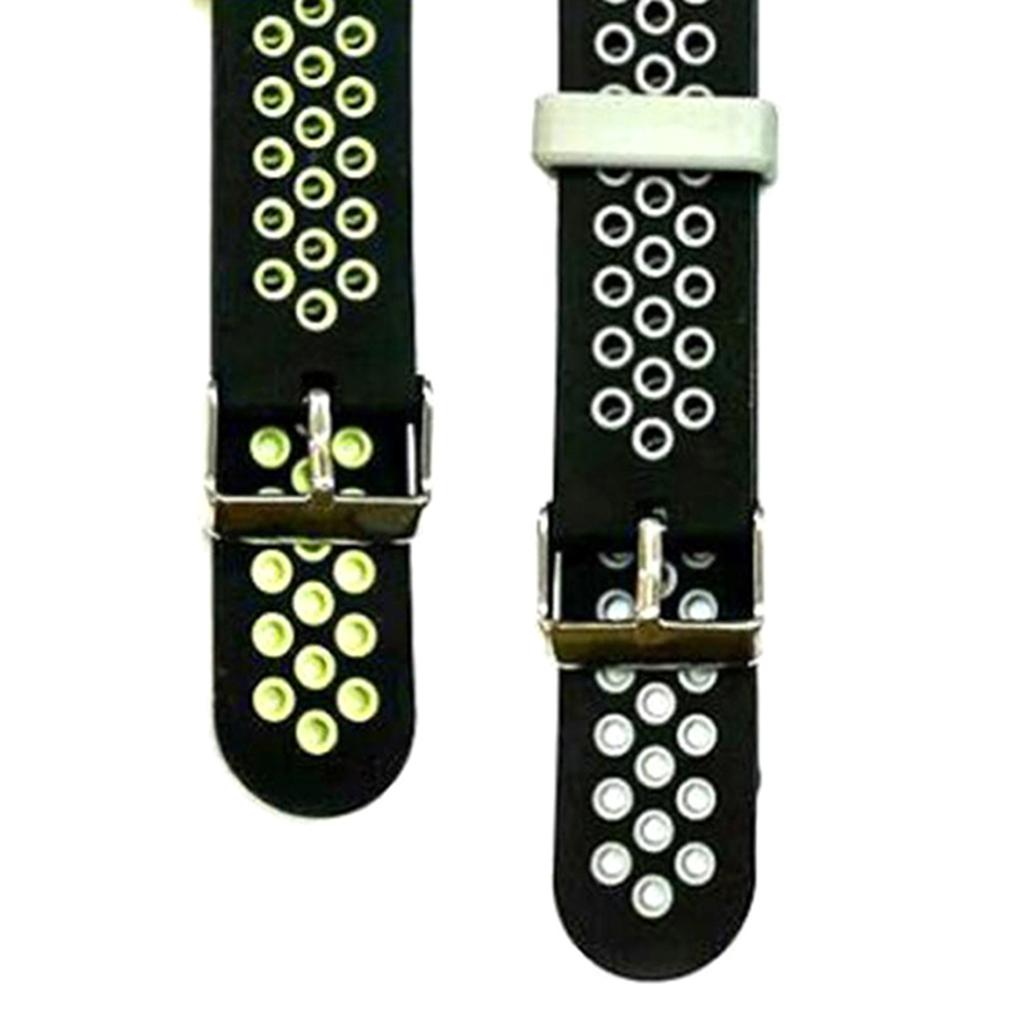 20mm Universal Replacement two-colorSilicone Watch Wrist Sport Band Strap
