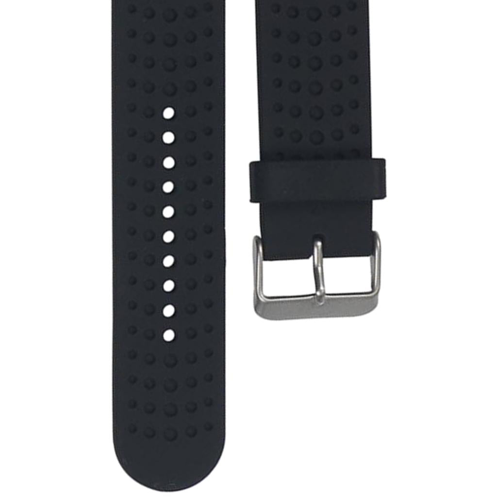 20mm Soft Silicone Replacement Wristband for Garmin Forerunner black