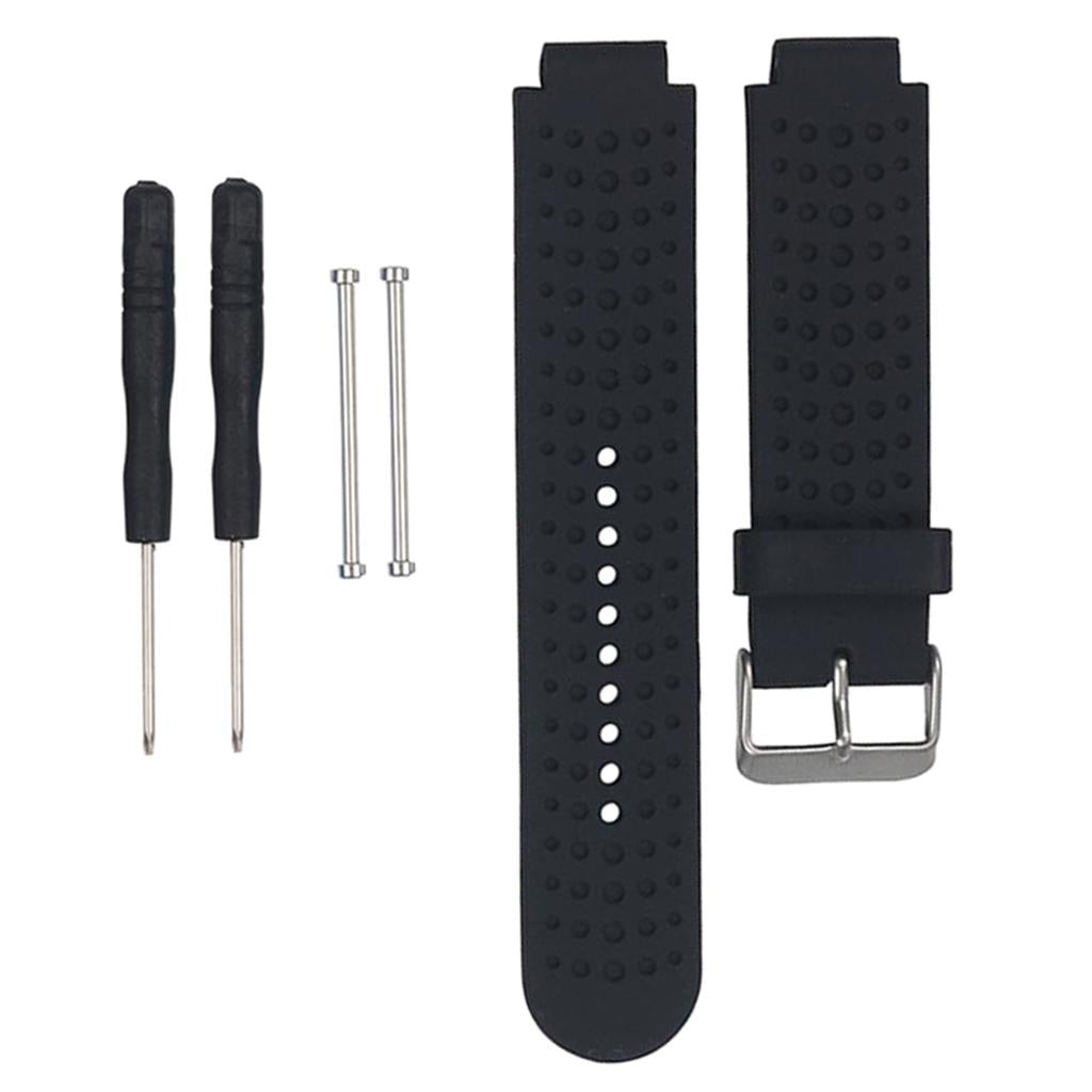 20mm Soft Silicone Replacement Wristband for Garmin Forerunner black