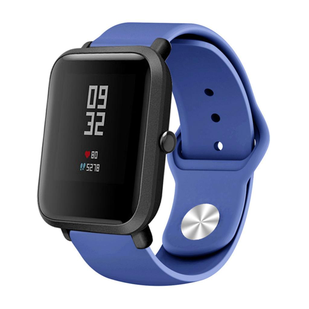 20mm Quick Release Silicone Replaces Watch Band Bracelet Strap Light Blue