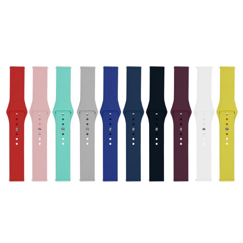 20mm Quick Release Silicone Replaces Watch Band Bracelet Strap Light Blue