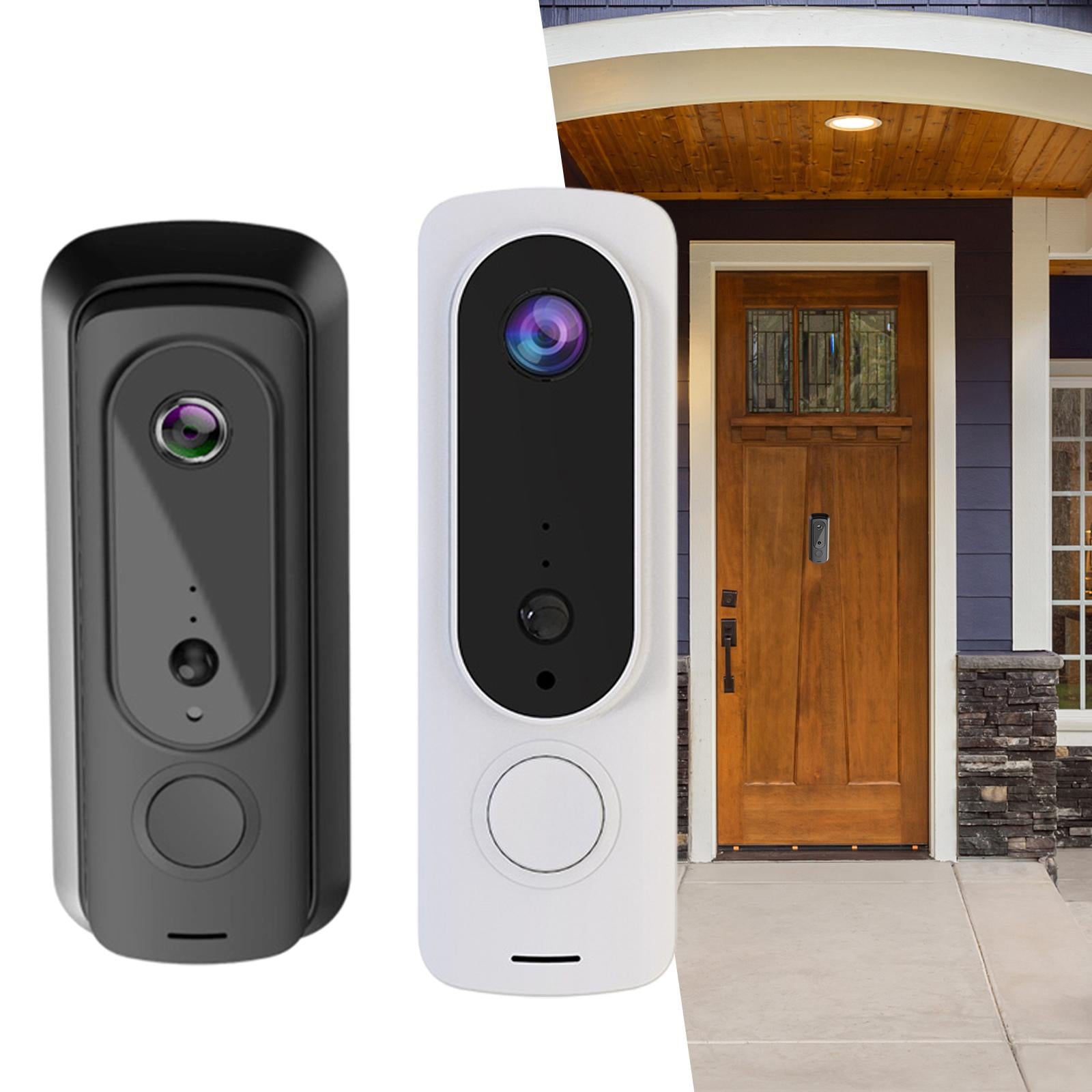 720P HD Video Doorbell Camera Doorbell Outdoor Security Two Way Audio Black