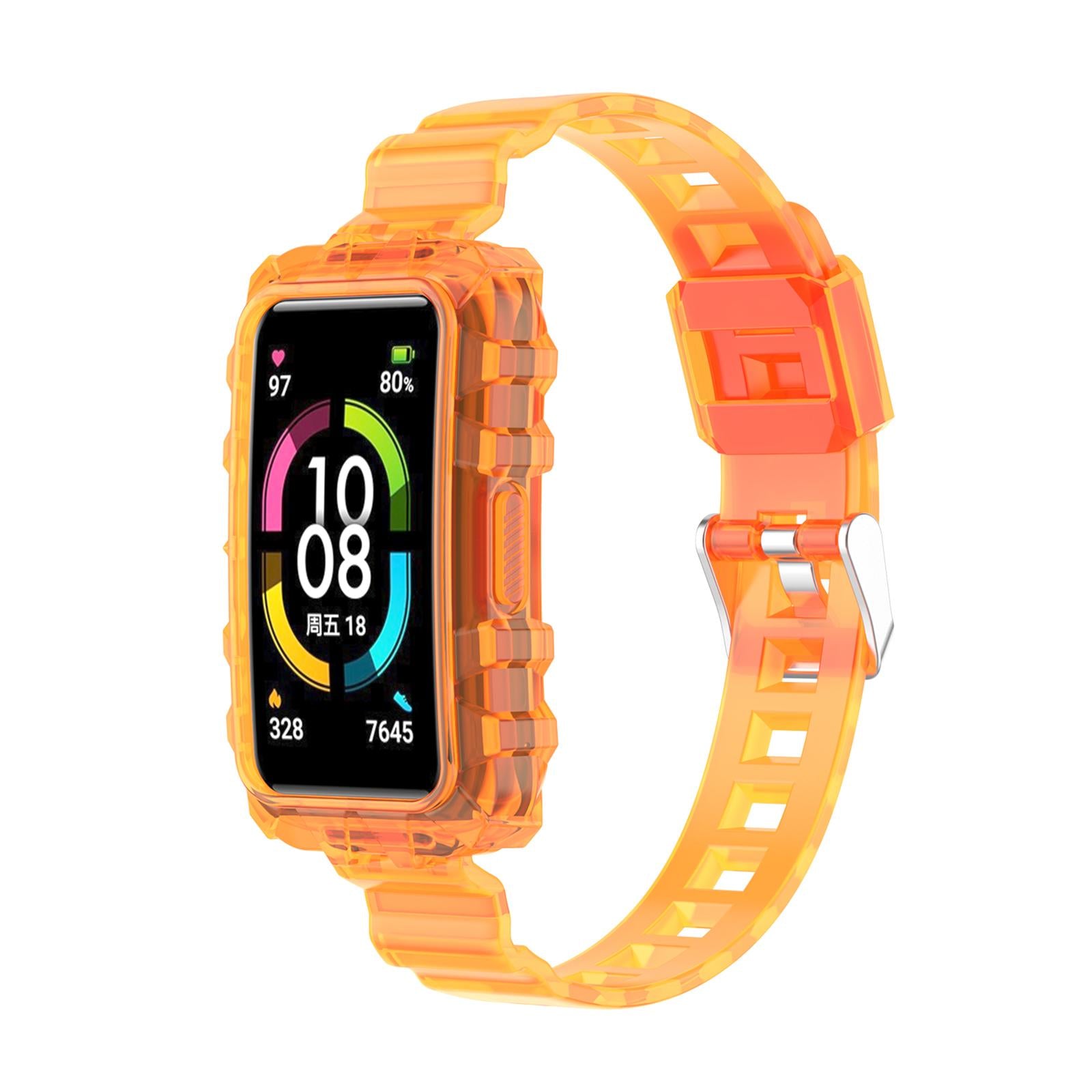 Silicone Strap Replacement Wristband Acdessories for Huawei Honor Band 6 Orange