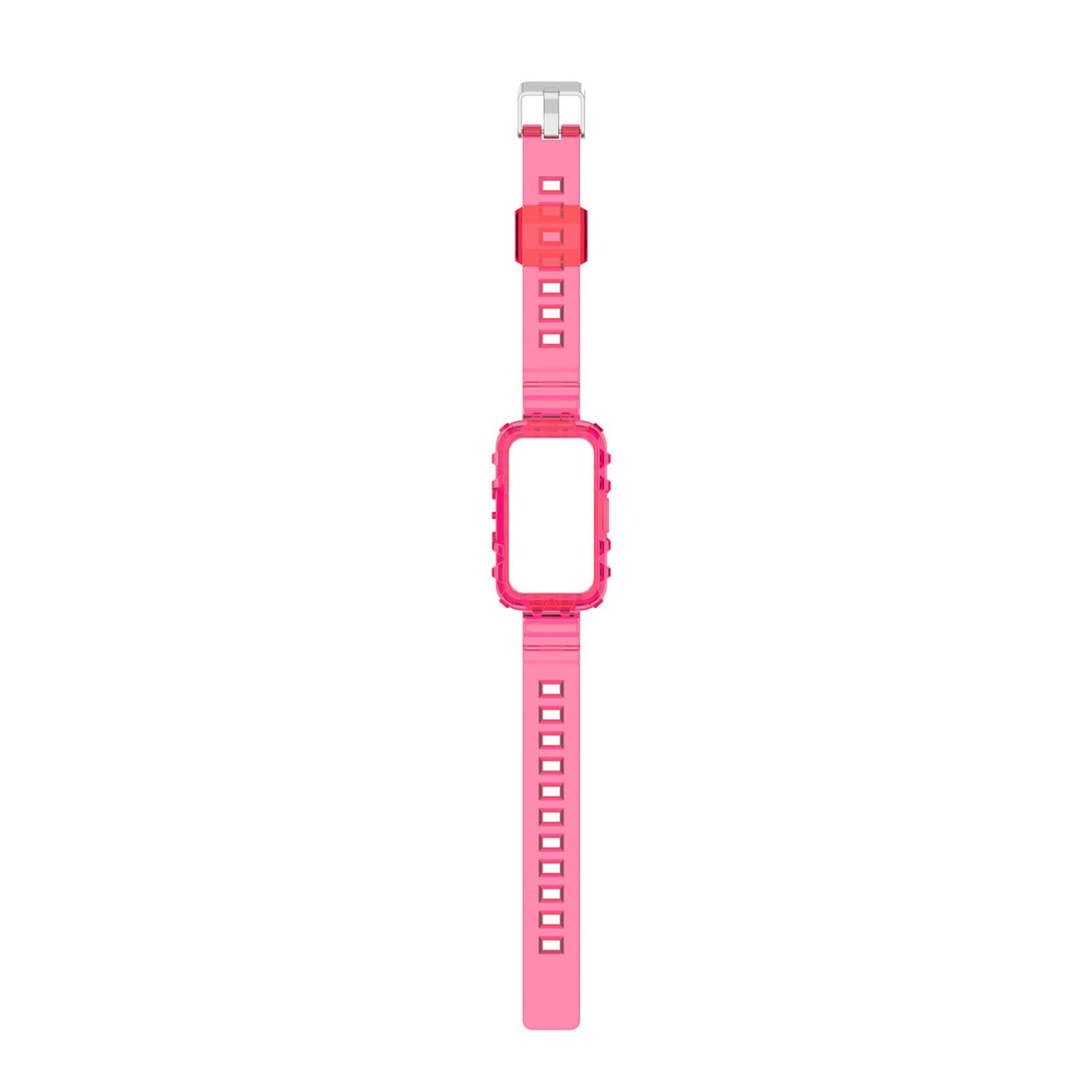 Silicone Strap Replacement Wristband Acdessories for Huawei Honor Band 6 Rose Red