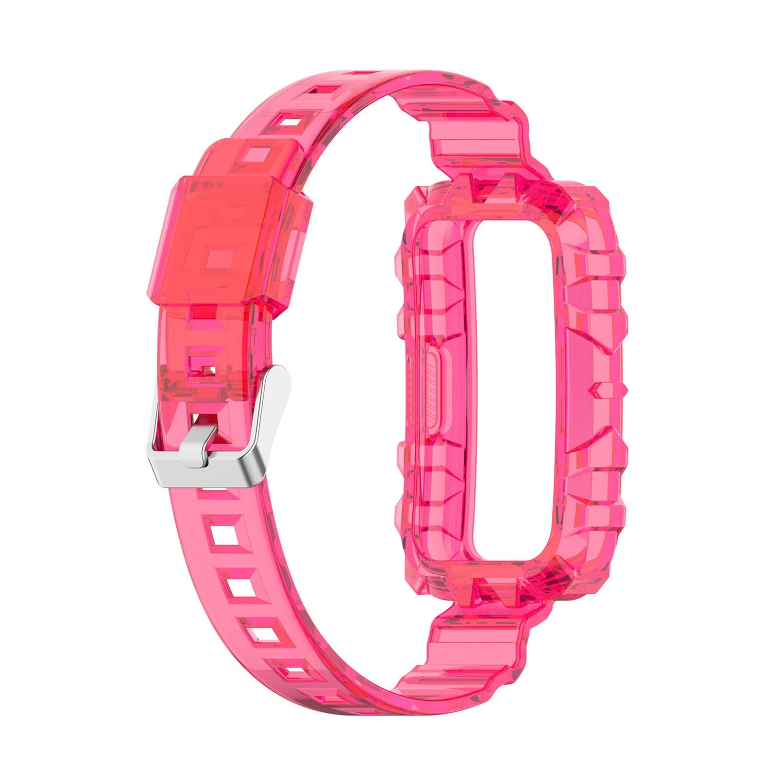 Silicone Strap Replacement Wristband Acdessories for Huawei Honor Band 6 Rose Red