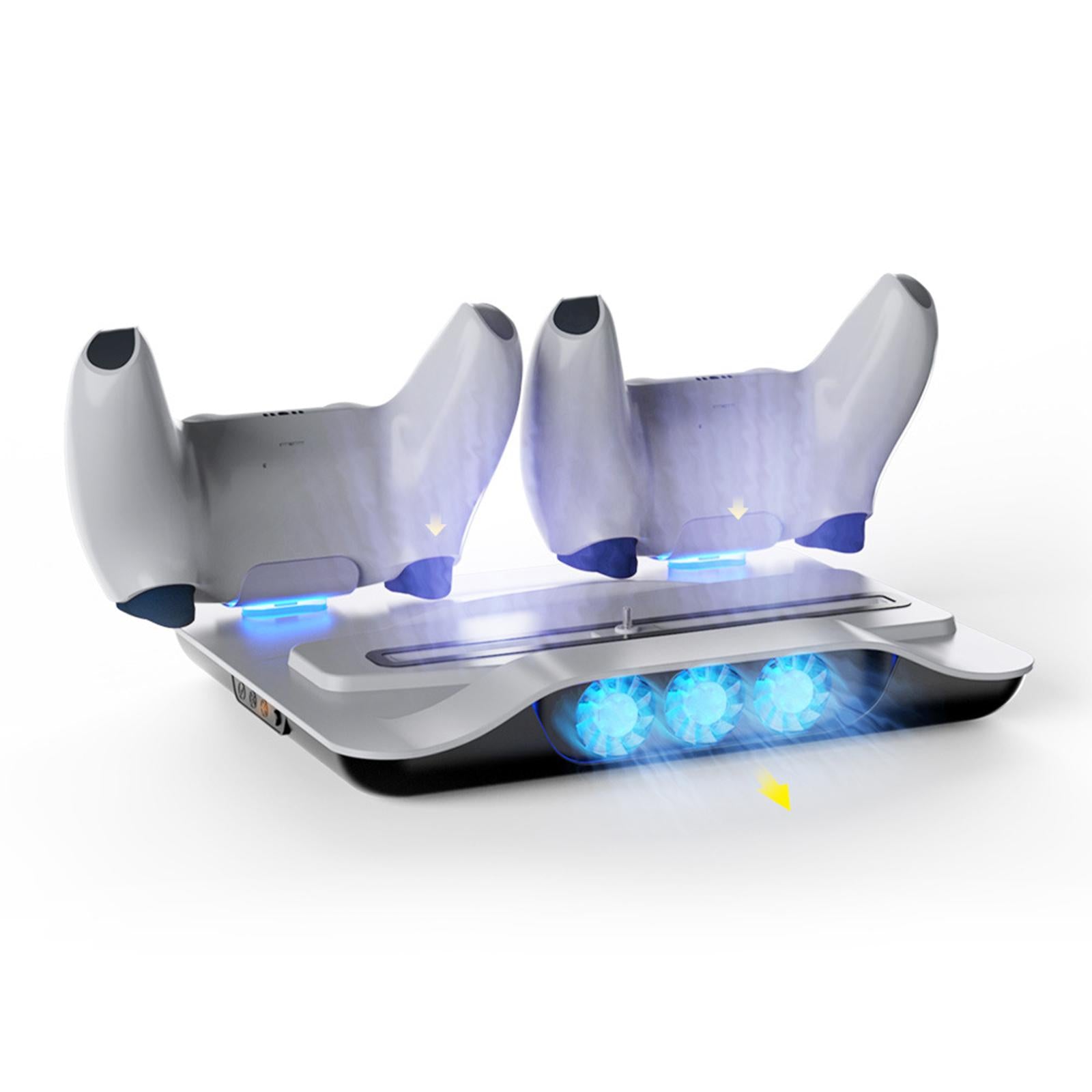 Suction Cooling Fan Charging Station USB Charger for Sony PS5 White