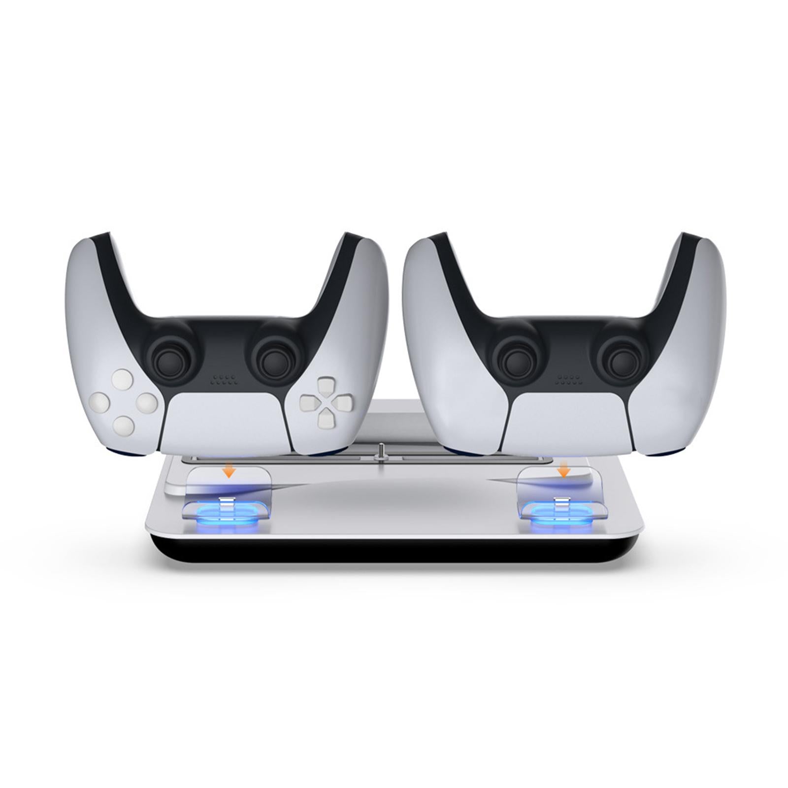 Suction Cooling Fan Charging Station USB Charger for Sony PS5 White