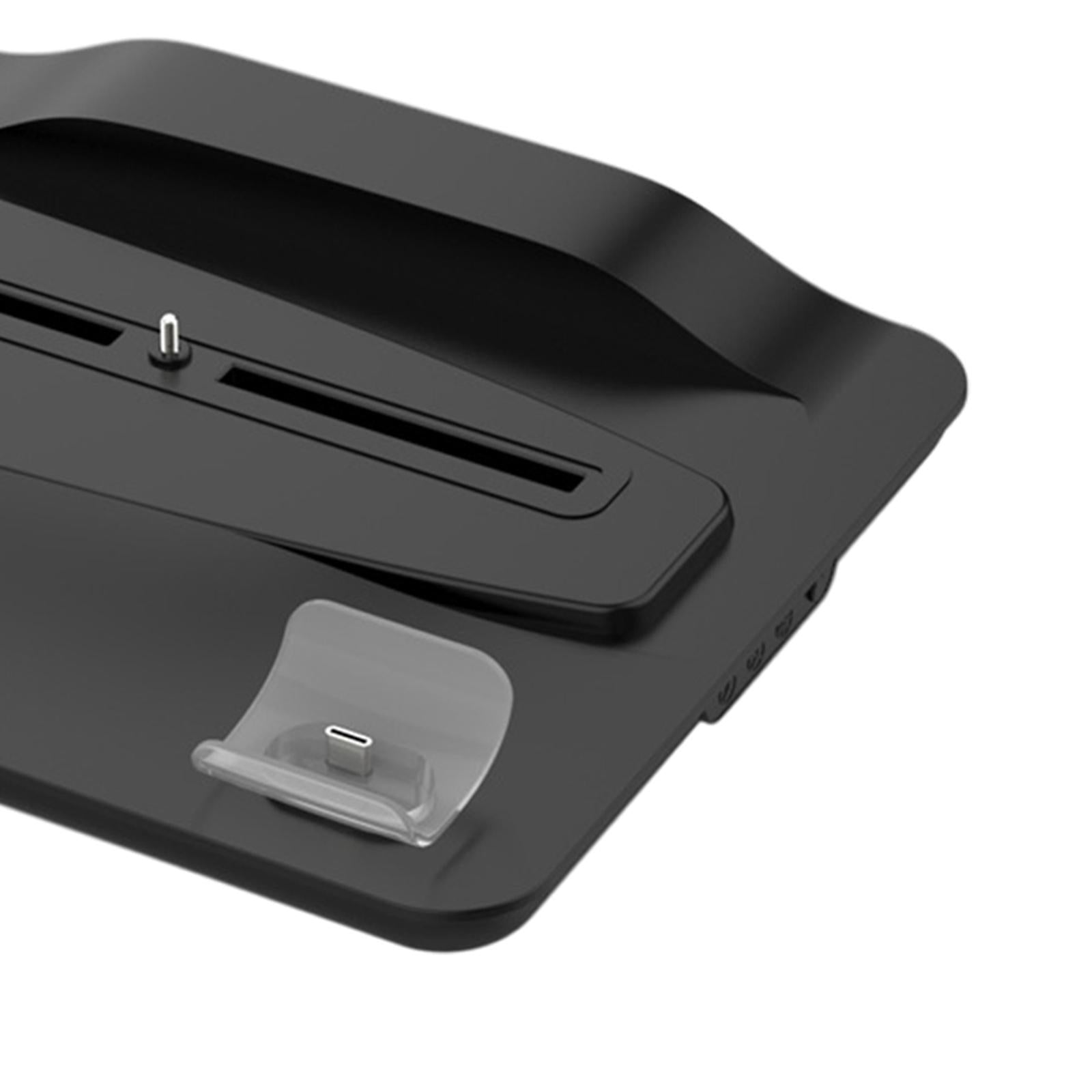 Suction Cooling Fan Charging Station USB Charger for Sony PS5 Black