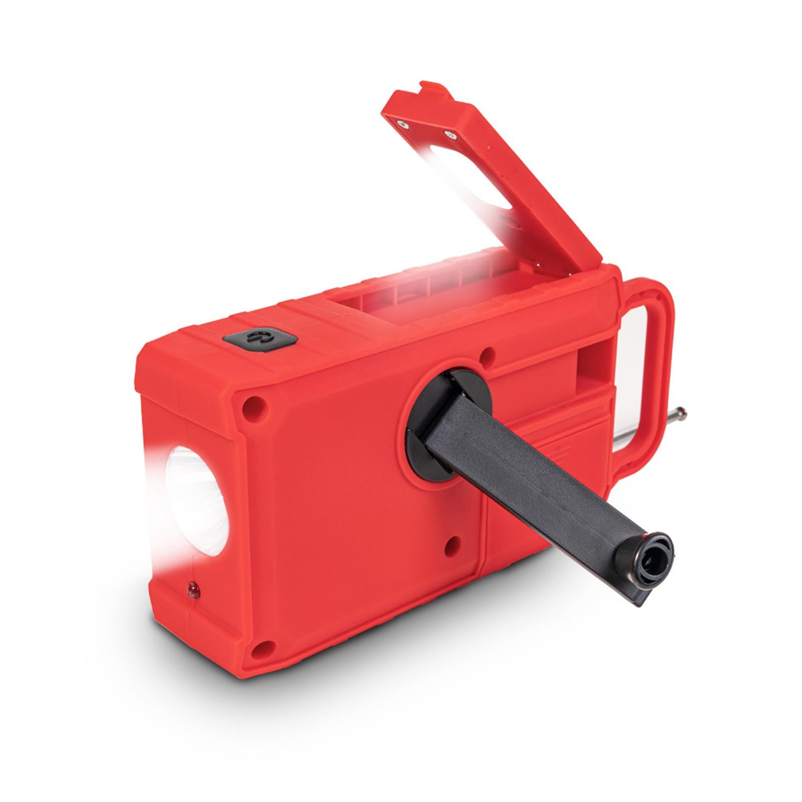Emergency Weather Radio Solar Hand Crank AM FM NOAA Radios 5000mAh Charger