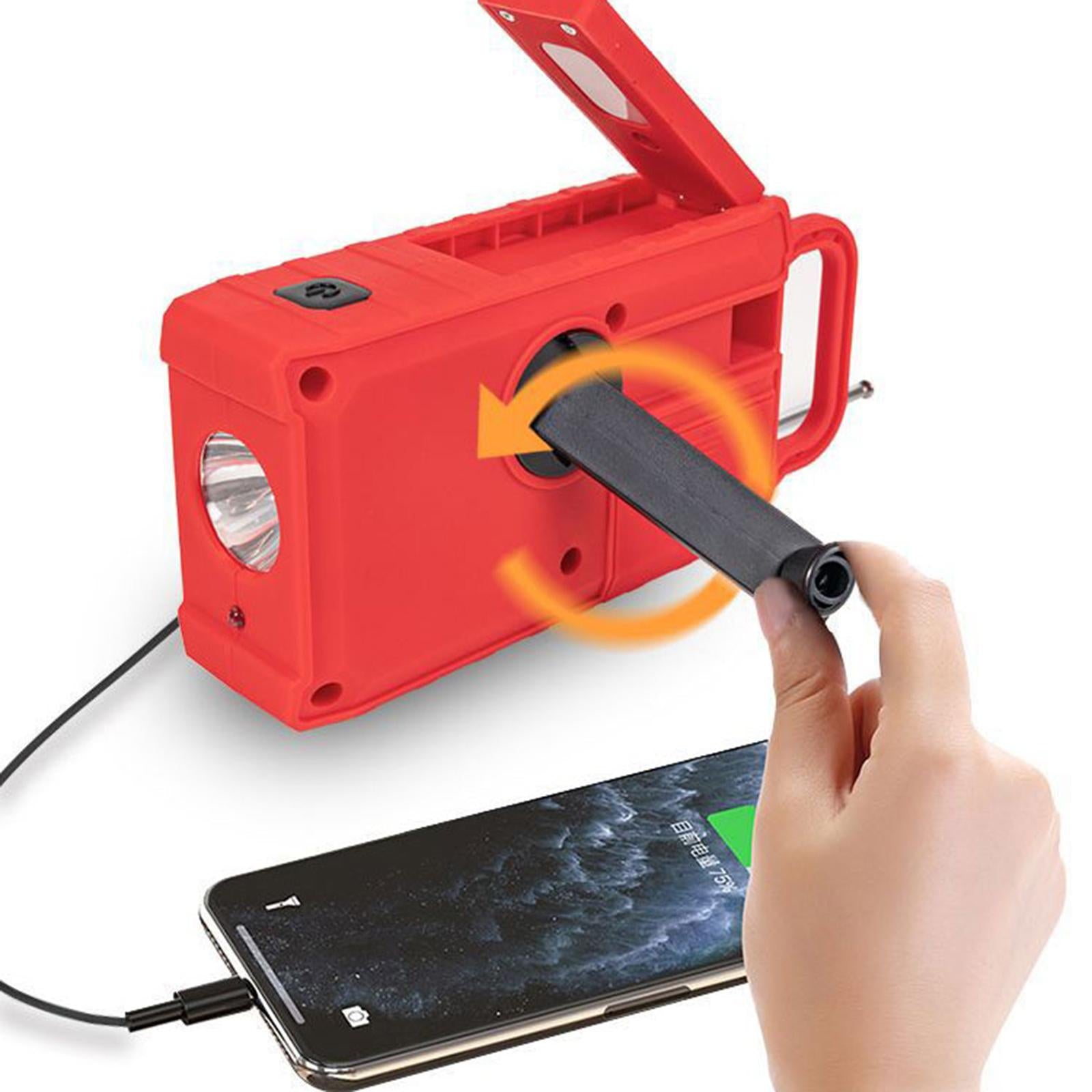 Emergency Weather Radio Solar Hand Crank AM FM NOAA Radios 5000mAh Charger