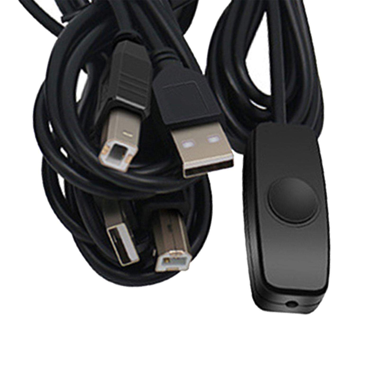 USB 2.0 KVM Switch 2 Port with USB Cable for Mouse Keyboard Monitor Sharing