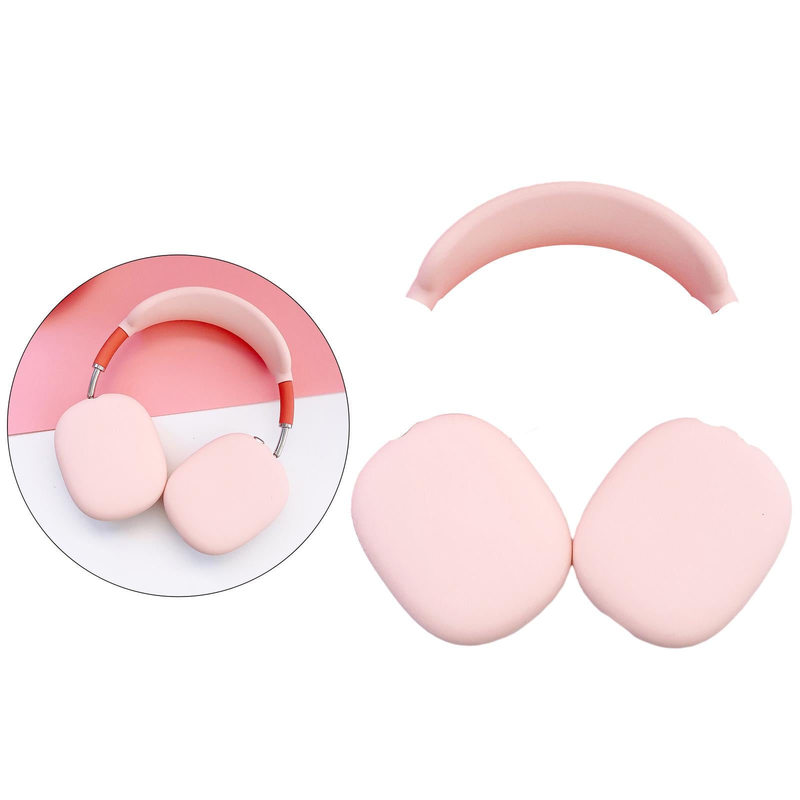 Silicone Case Ear Cups Cover for Airpods Max Headset Accessories Pink