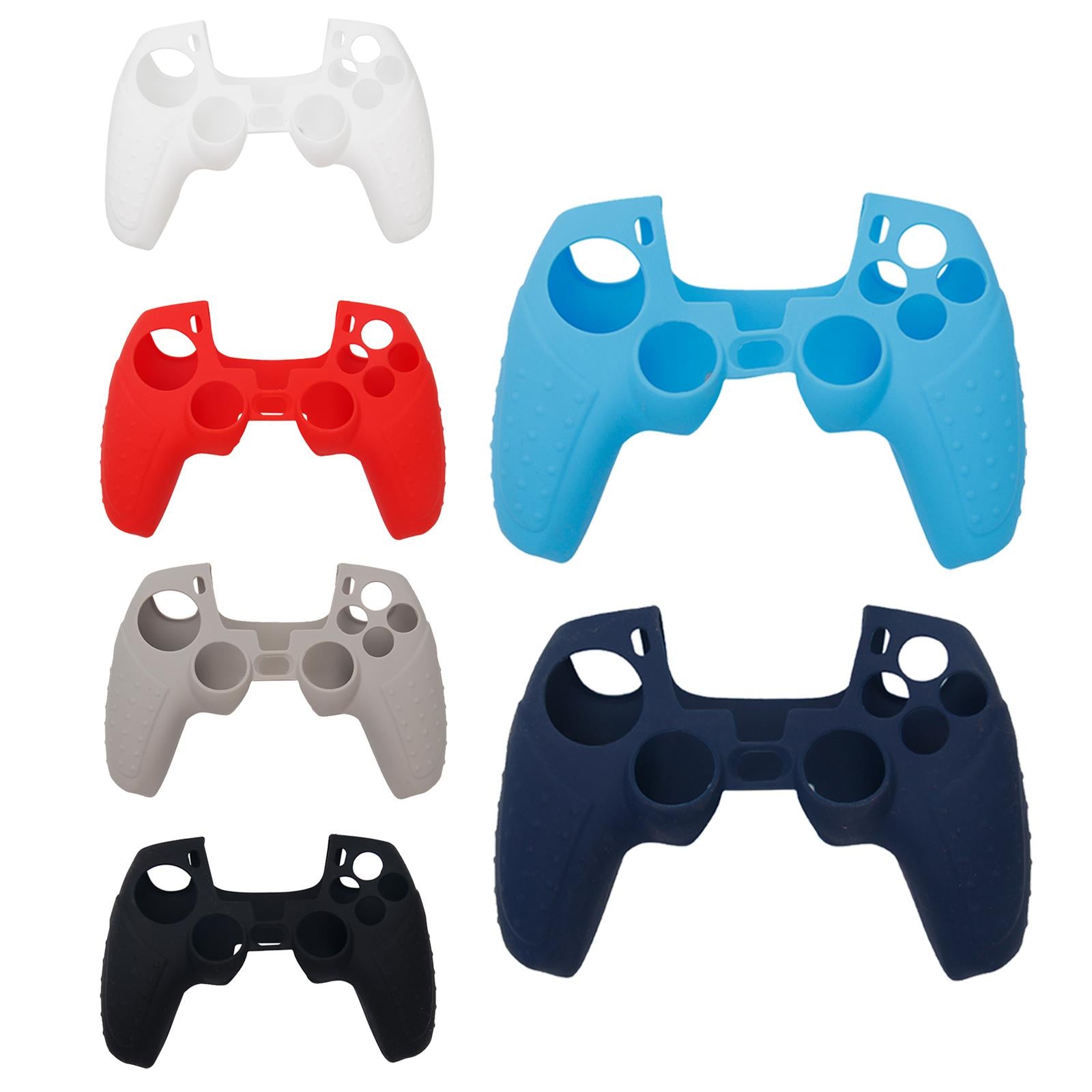 Non-slip Silicone Protective Case Cover for PS5 Controller Black