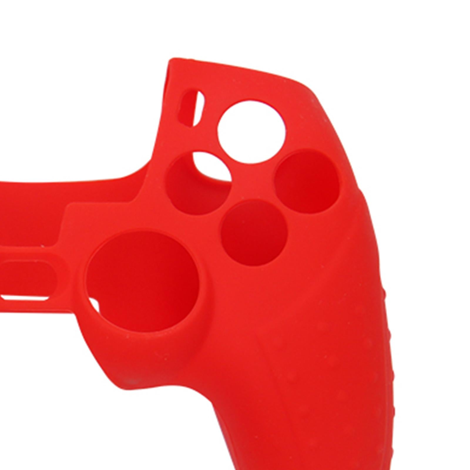 Non-slip Silicone Protective Case Cover for PS5 Controller Red