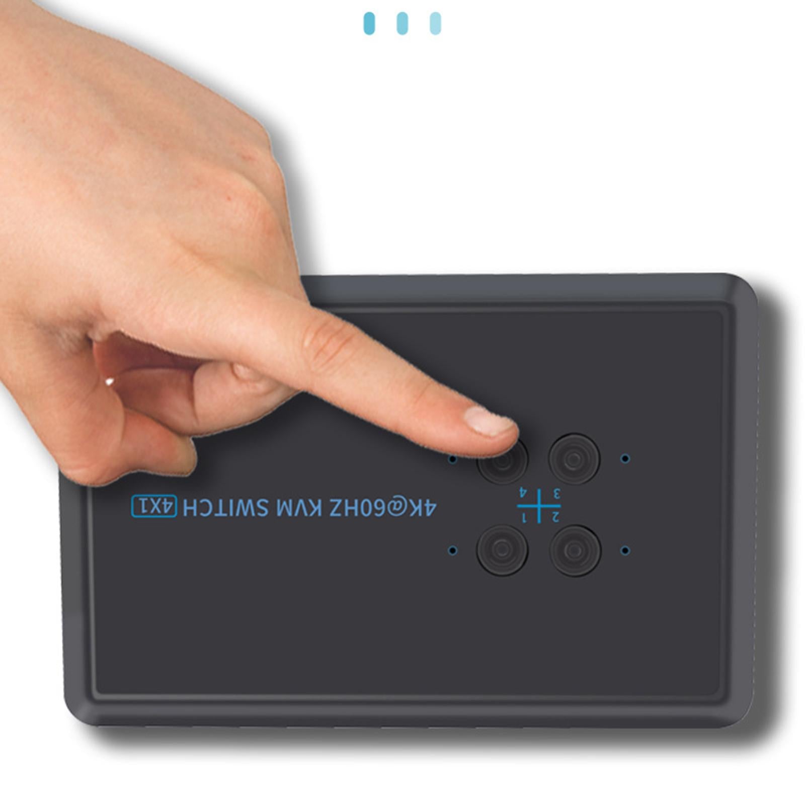 KVM Switch HDMI 4 Port Box USB Switch Selector with 4 USB 2.0 Hub Share 4 PC
