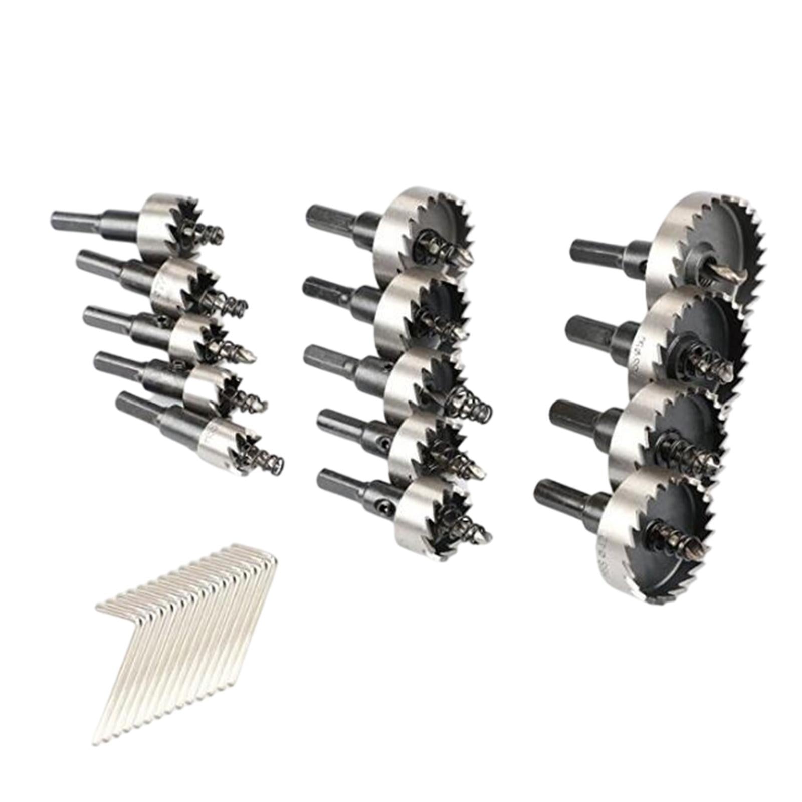 HSS Drill Bit Set Hole Saw Cutting Kit for Metal Plastic Hole Drilling 12PCS