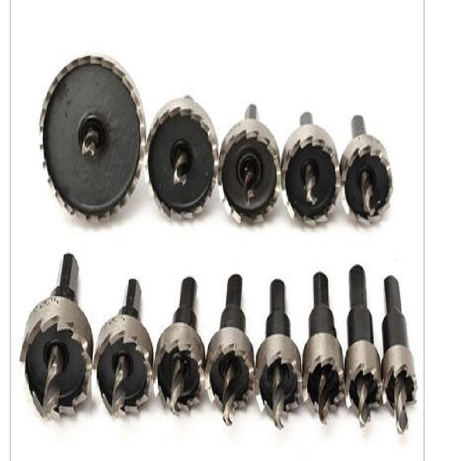 HSS Drill Bit Set Hole Saw Cutting Kit for Metal Plastic Hole Drilling 15PCS