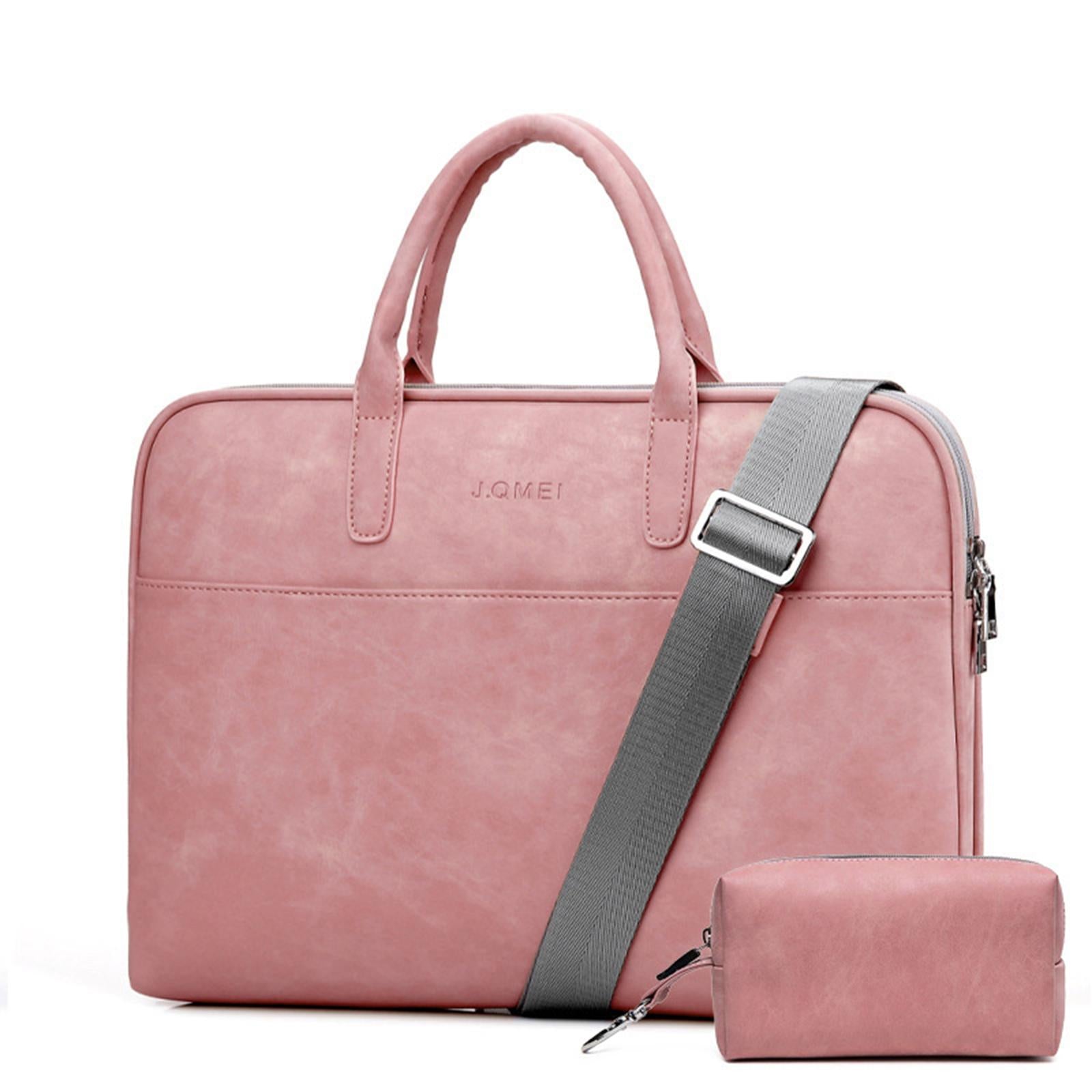 Laptop Sleeve With Straps with Handle for Men College School Pink 15.6inch
