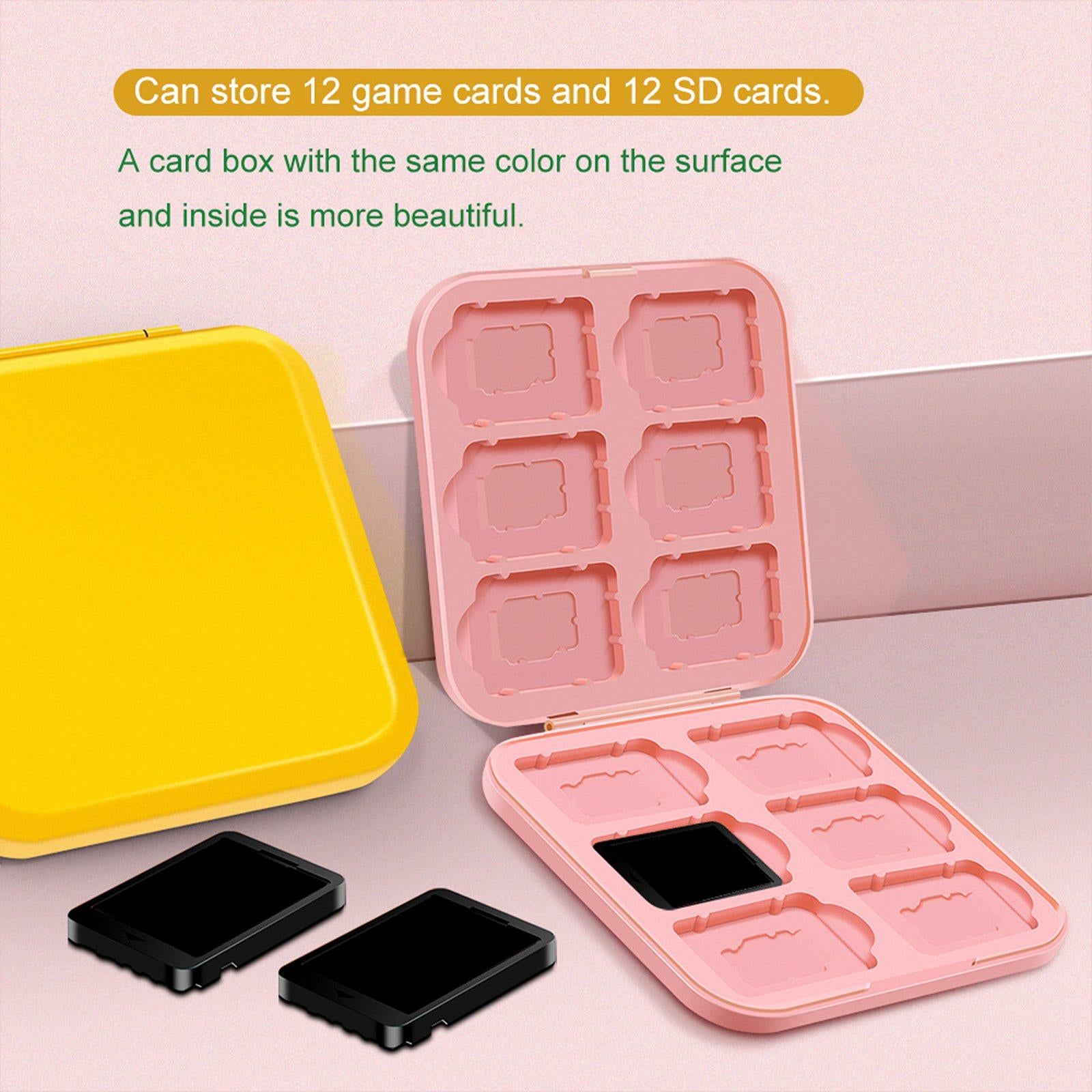 12 In 1 Game Card Case Storage Cartridge for Nintend Switch Pink