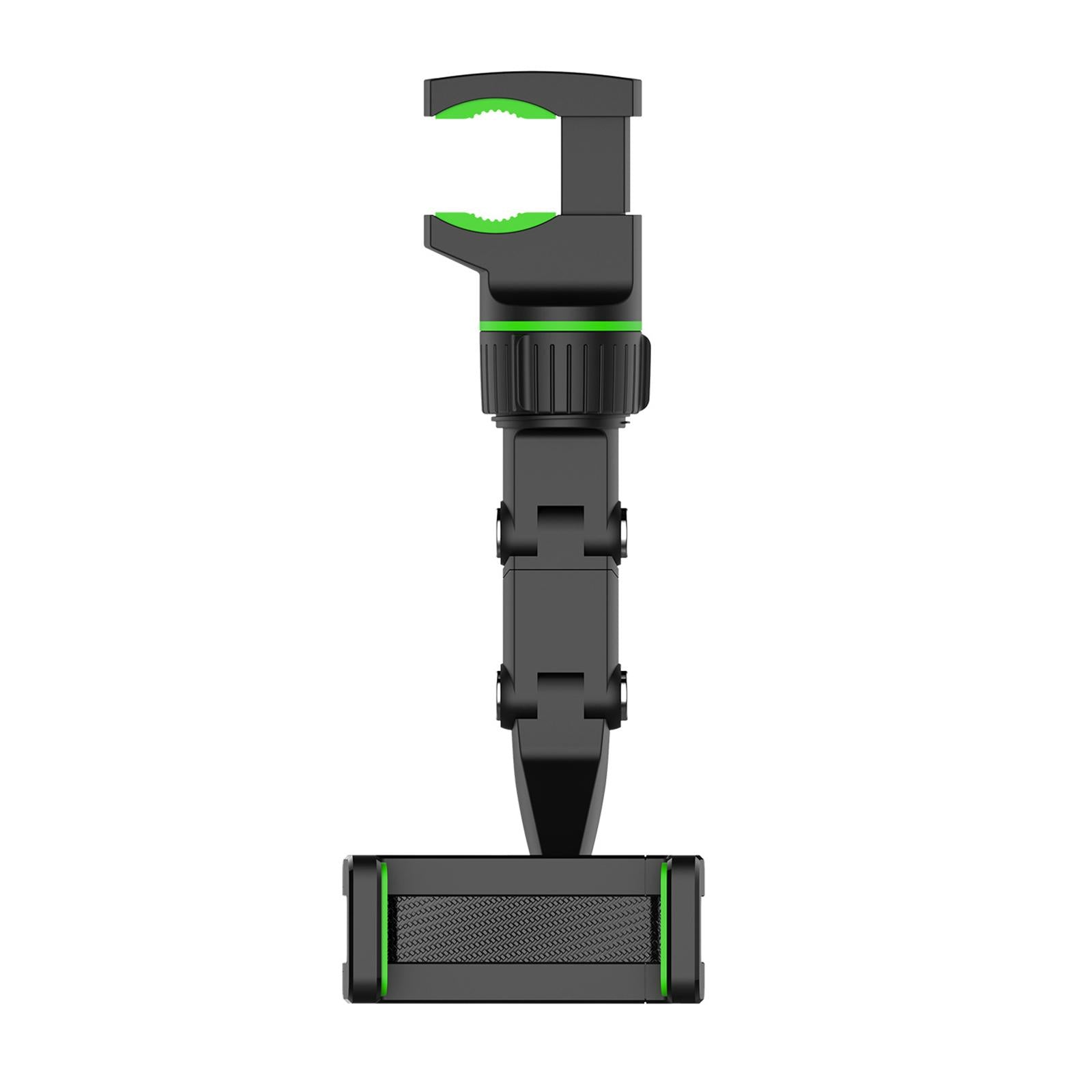 Rearview Mirror Phone Holder Clip Mount GPS Holder Universal Green