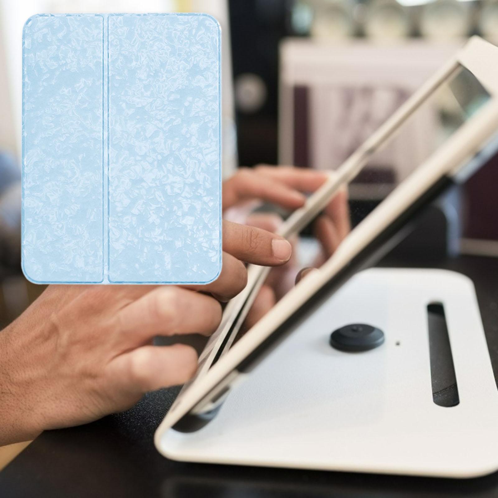 Smart Cover Pencil Holder for iPad Mini 6 Case 2021 Screen Protector Sky Blue