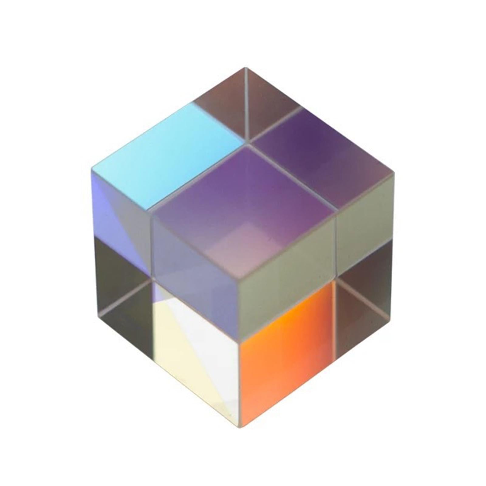 Cube Prism Multi-Color RGB Beam Splitting for Education Photography Toys
