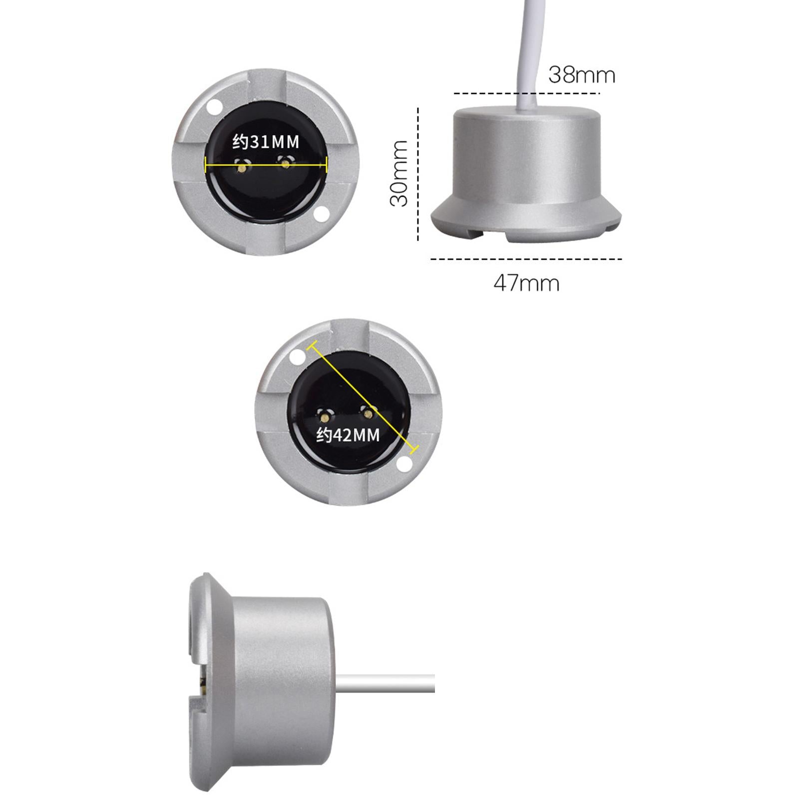 Wired Water Leak Sensor Metal Alarm Detector for Indoor Computer Room Pool