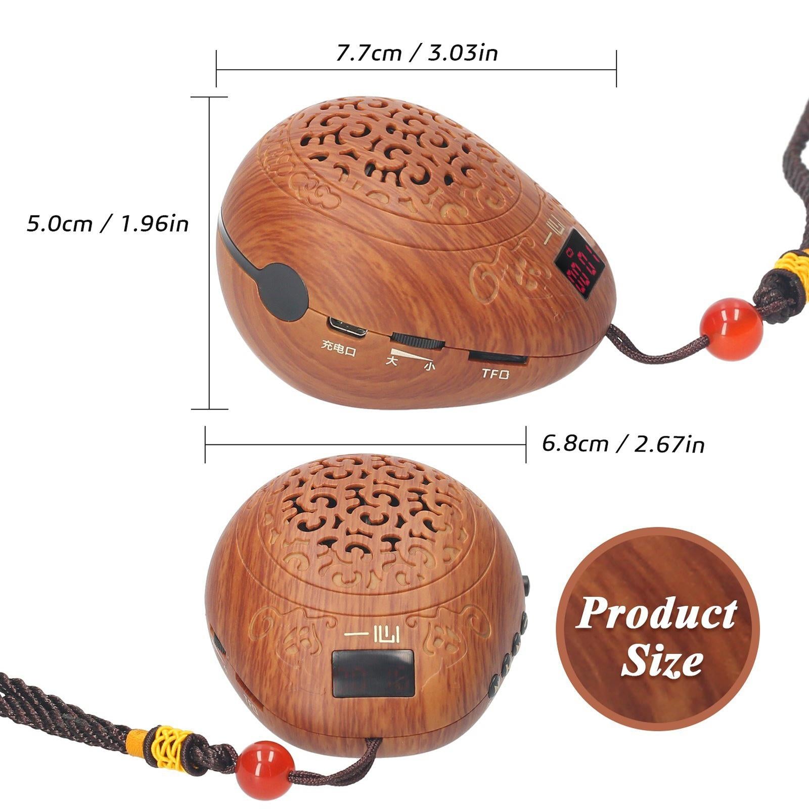 Practical Buddha Pray Music Machine Buddhist Supplies Muyu Incantation Decor 108 Songs