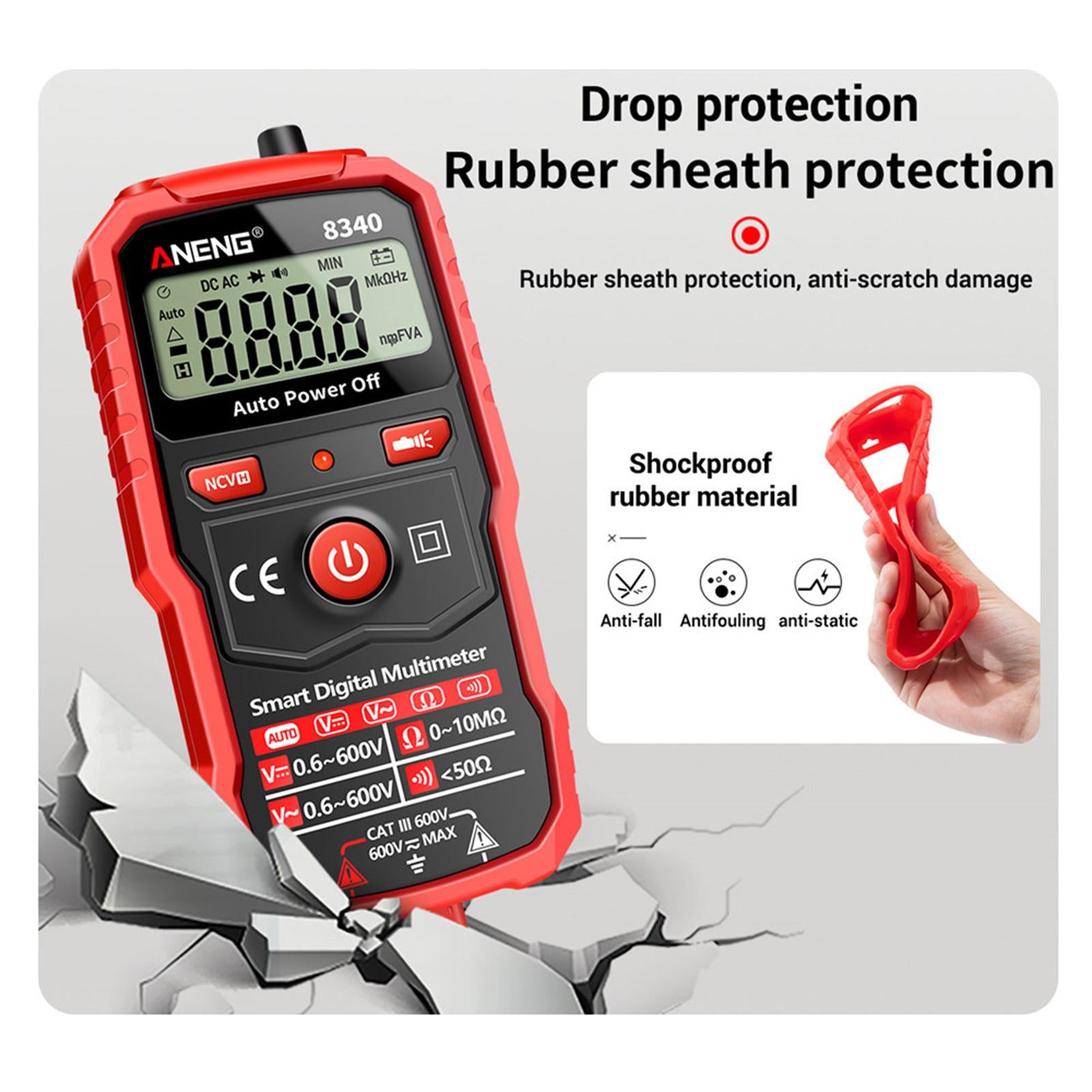 Digital Multimeter Intelligent Multimeter Voltmeter for Circuit Repair Home