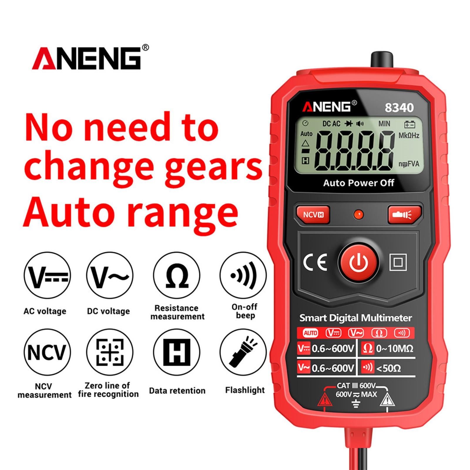 Digital Multimeter Intelligent Multimeter Voltmeter for Circuit Repair Home