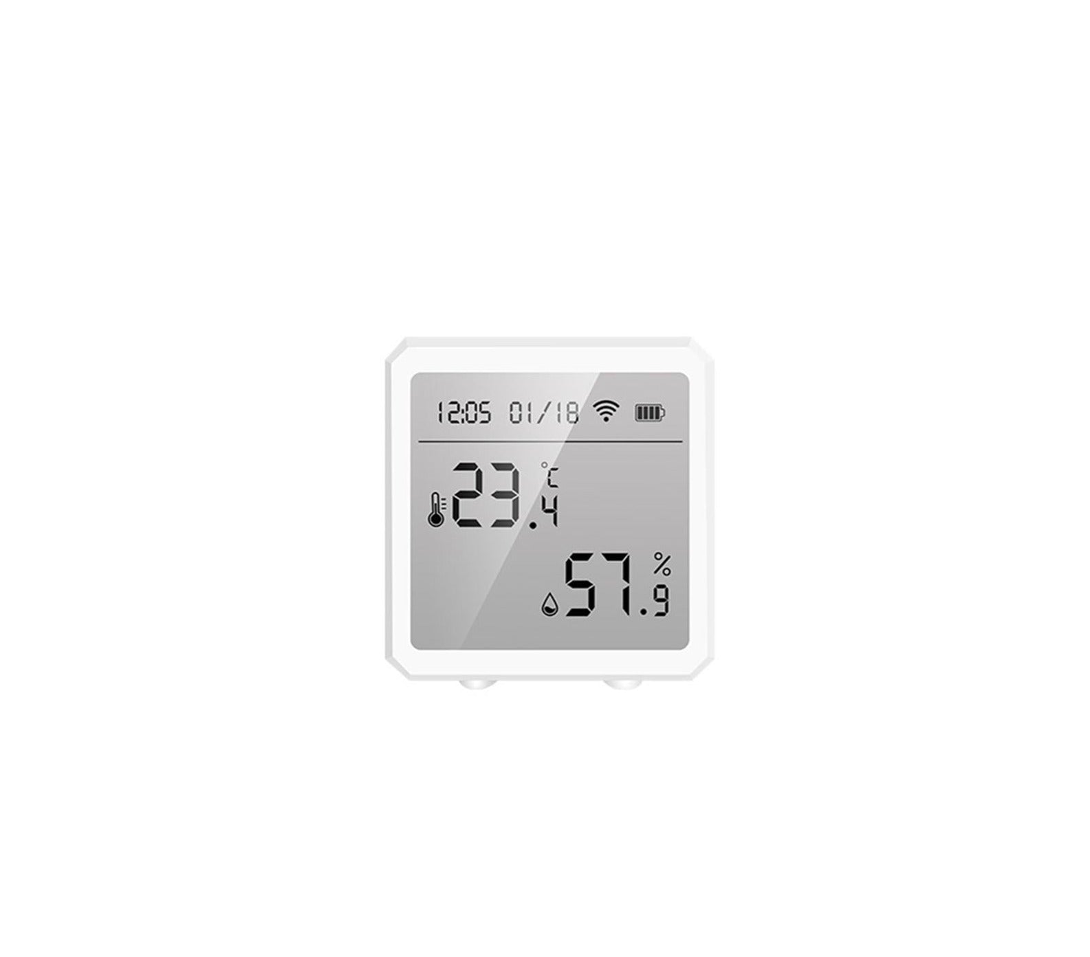 WiFi Temp and Humidity Meter Temperature Monitor for Tuya Home Office Black