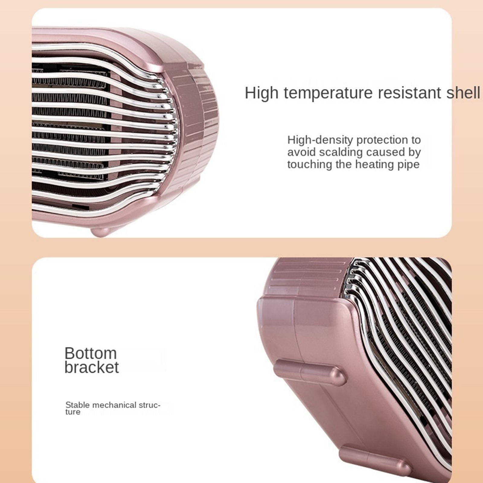 Electric Heater 800W 2 Modes Overheat Protection Heating Fan Thermostat