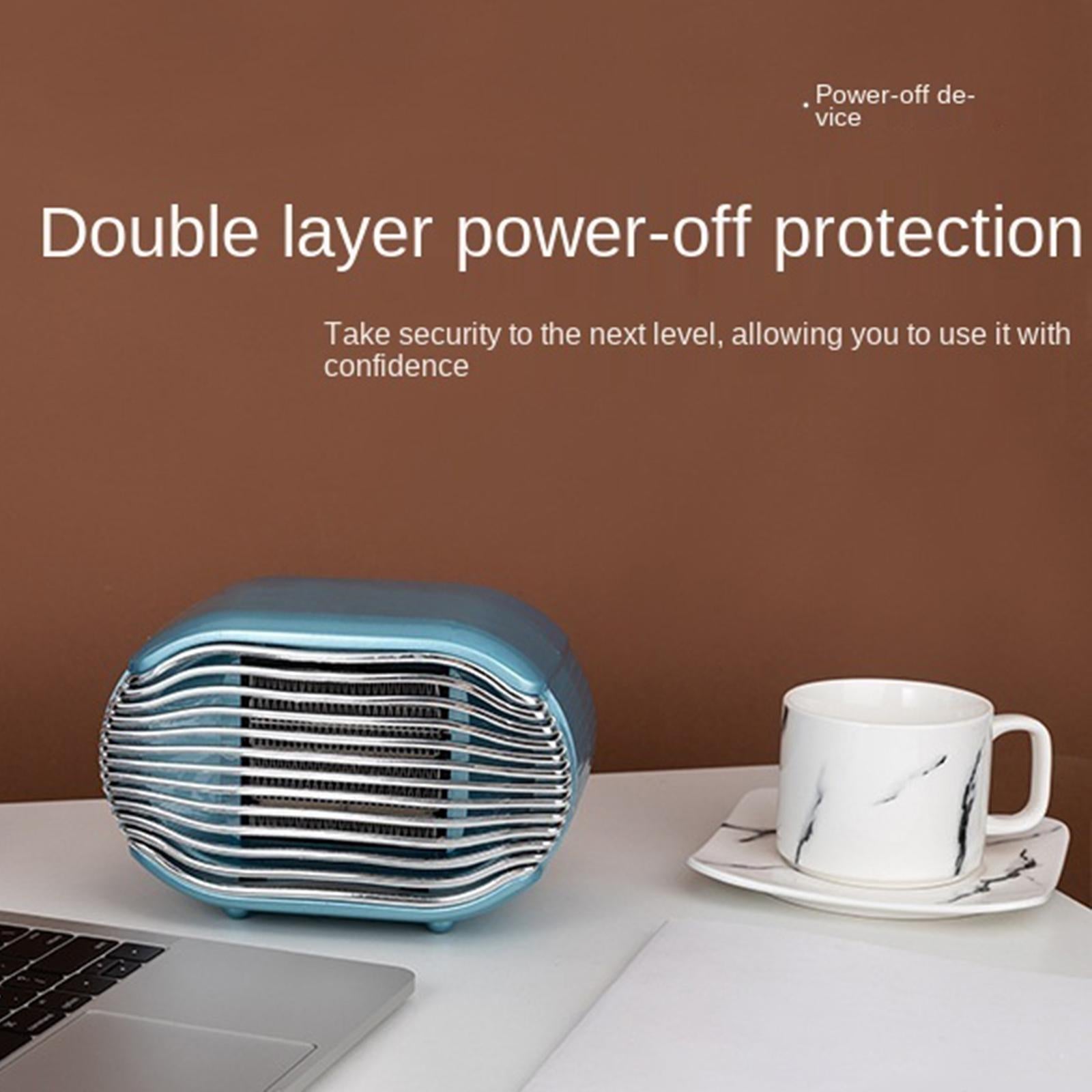 Electric Heater 800W 2 Modes Overheat Protection Heating Fan Thermostat