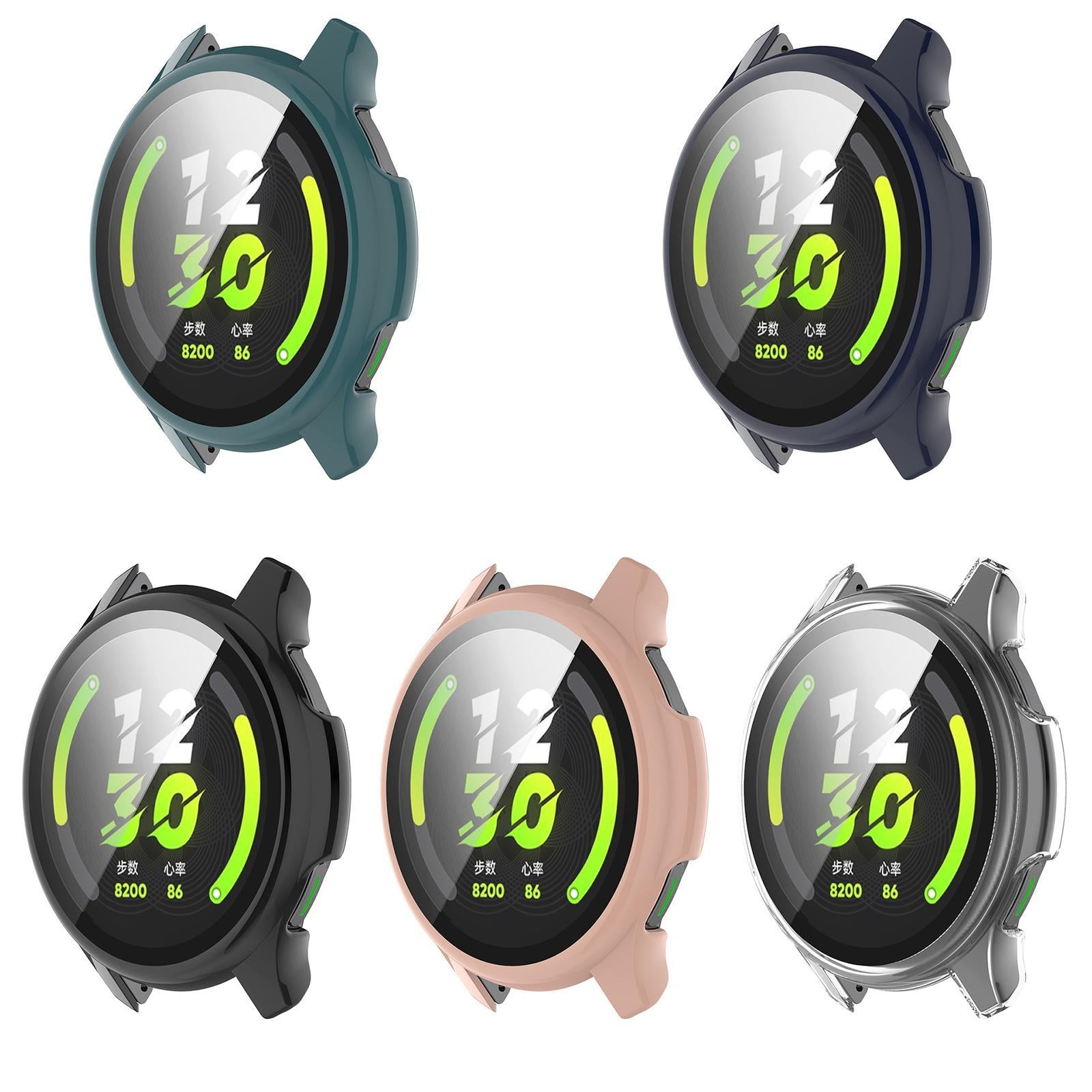 Bumper Case Cover W/ Screen Protector super-Thin PC for Watch T1 Pink