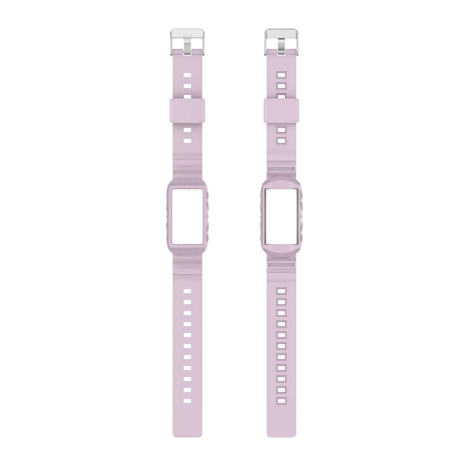 Silicone Wristband Comfortable for Charge5/4/4SE/3/3SE Smartwatches Purple