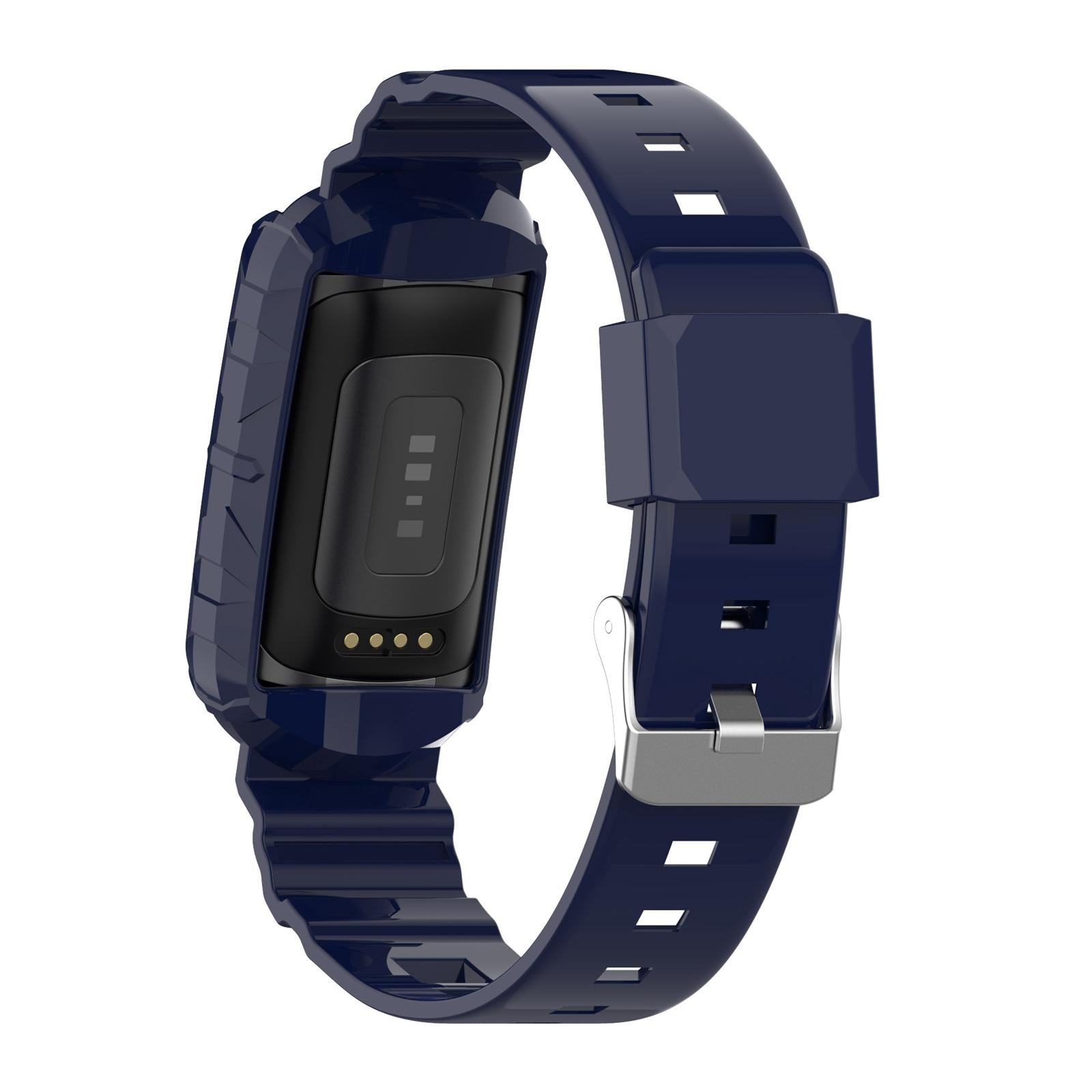 Silicone Wristband Comfortable for Charge5/4/4SE/3/3SE Smartwatches Blue