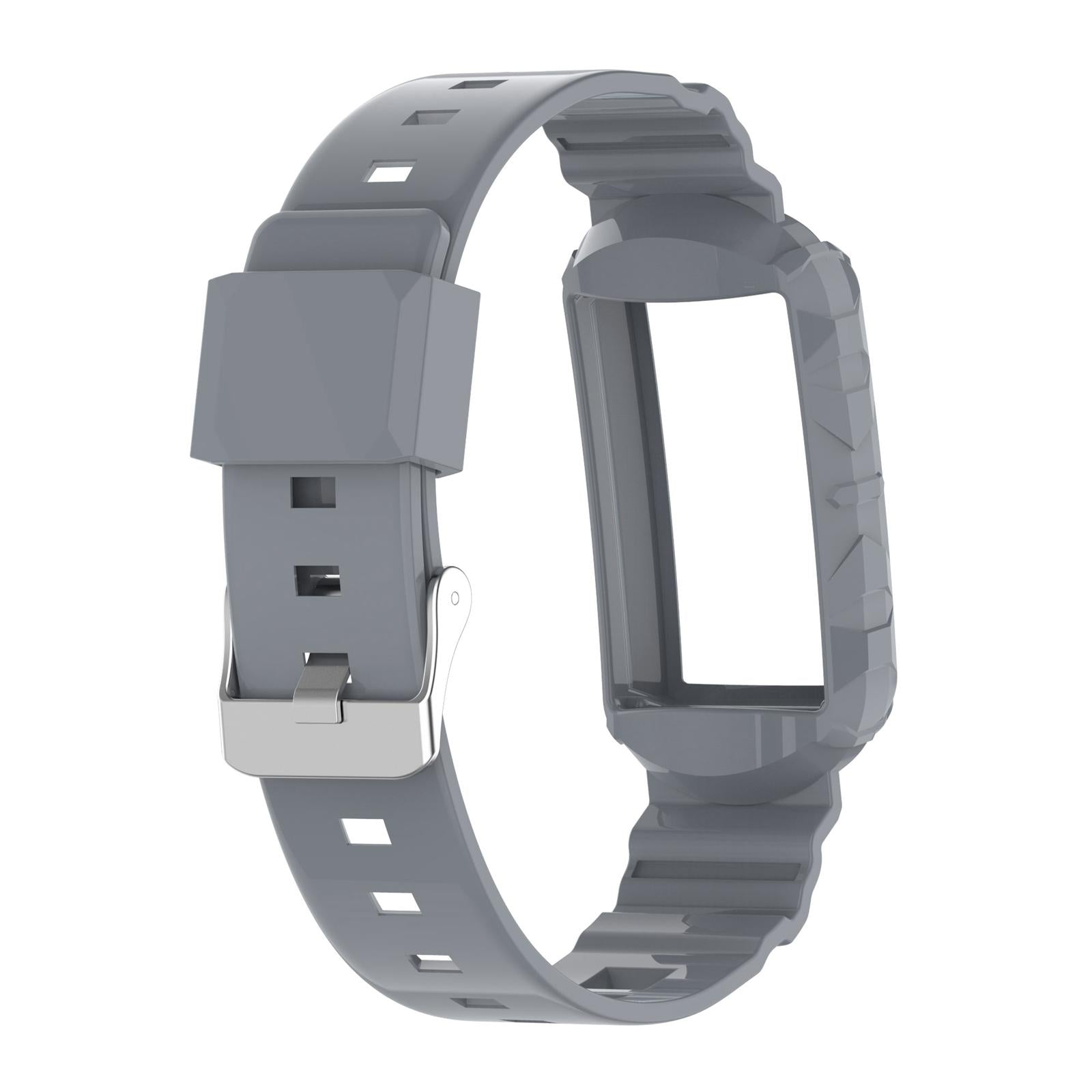 Silicone Wristband Comfortable for Charge5/4/4SE/3/3SE Smartwatches Grey