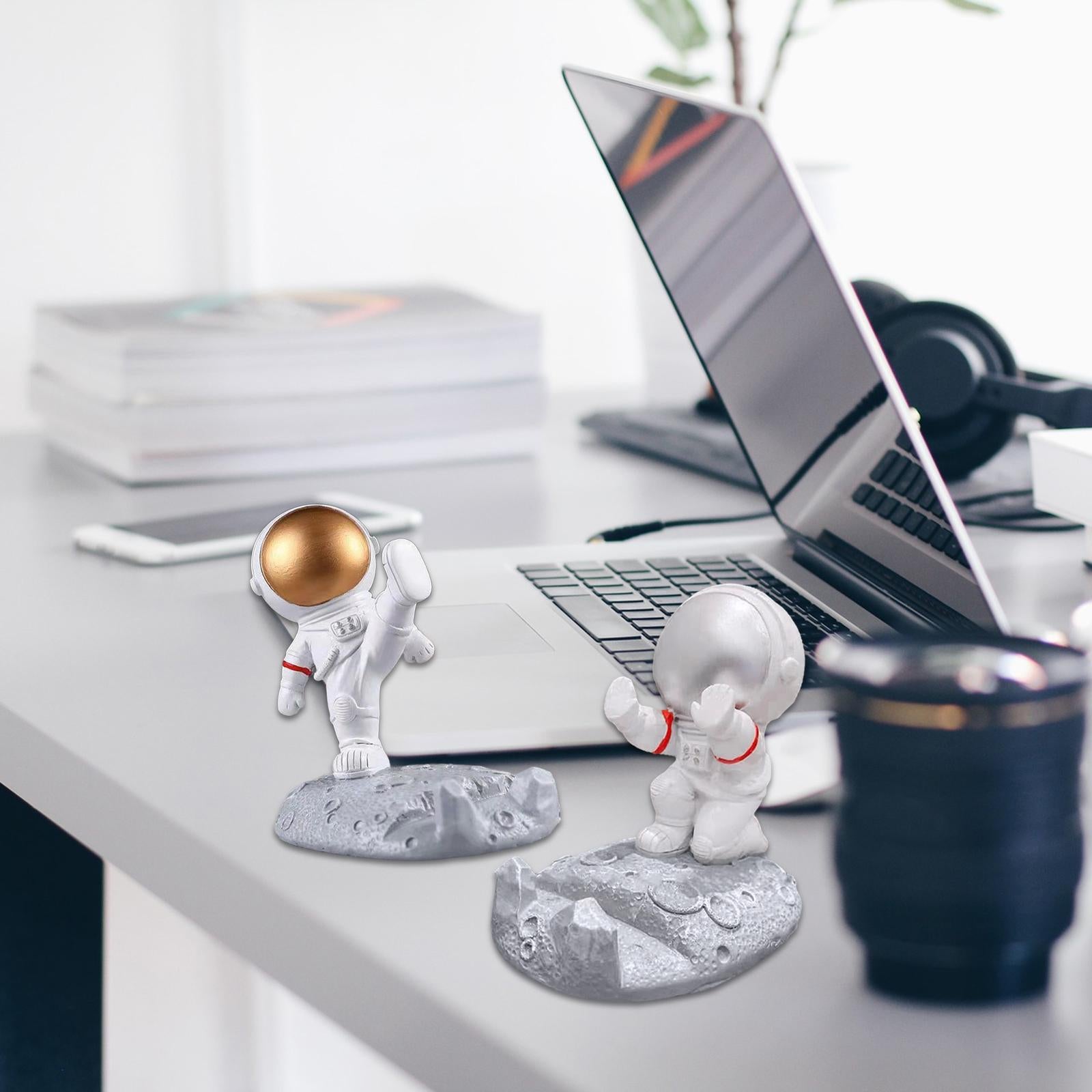 Universal Mobile Phone Holder Smartphone Resin Statue Decoration gold