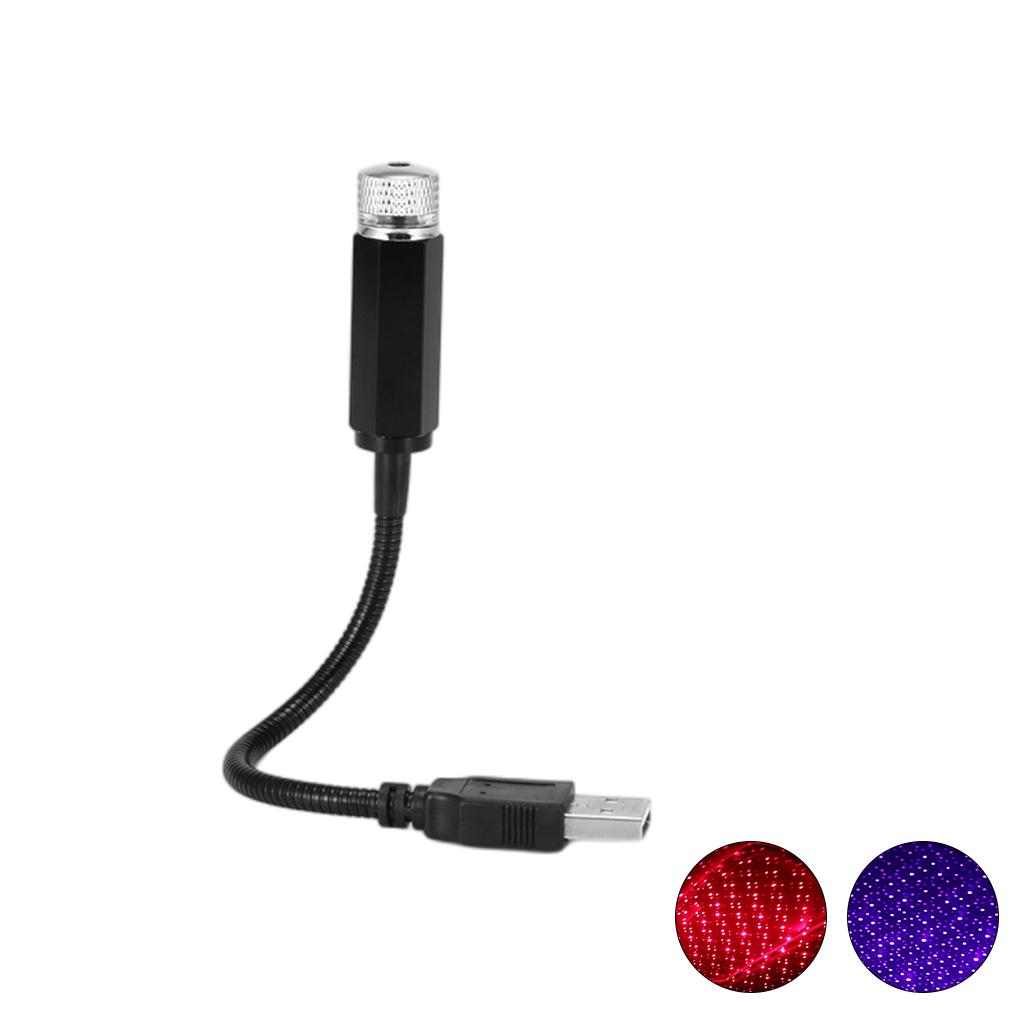 USB Star Night Light Mini Atmosphere Starry Sky Romantic Flexible for Party Red