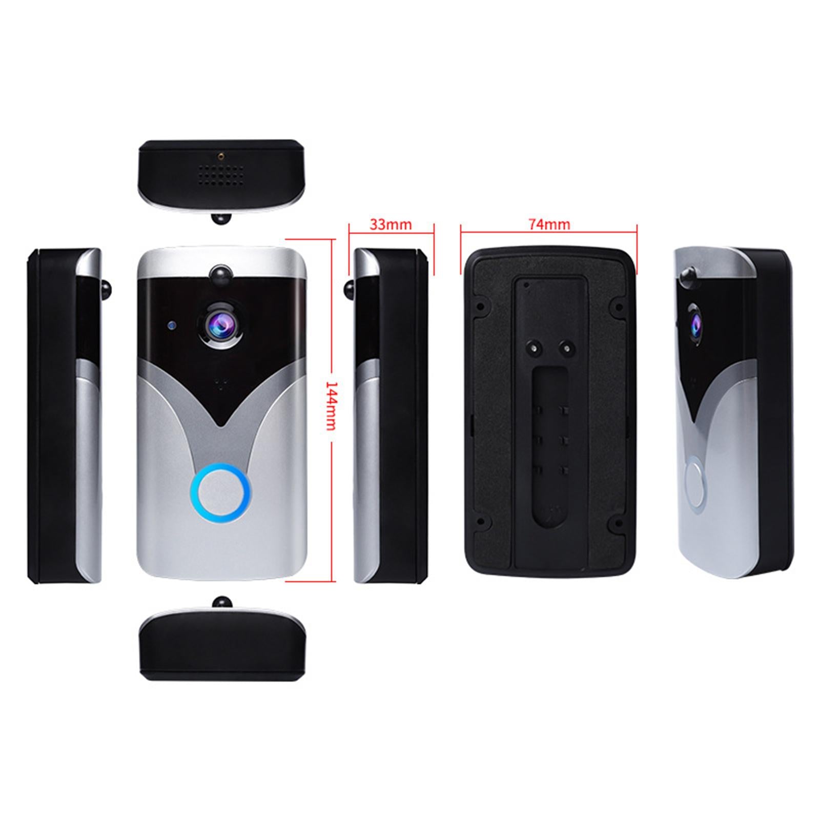 Smart Wireless Video Doorbell multifunction WiFi Anti Theft for home gray