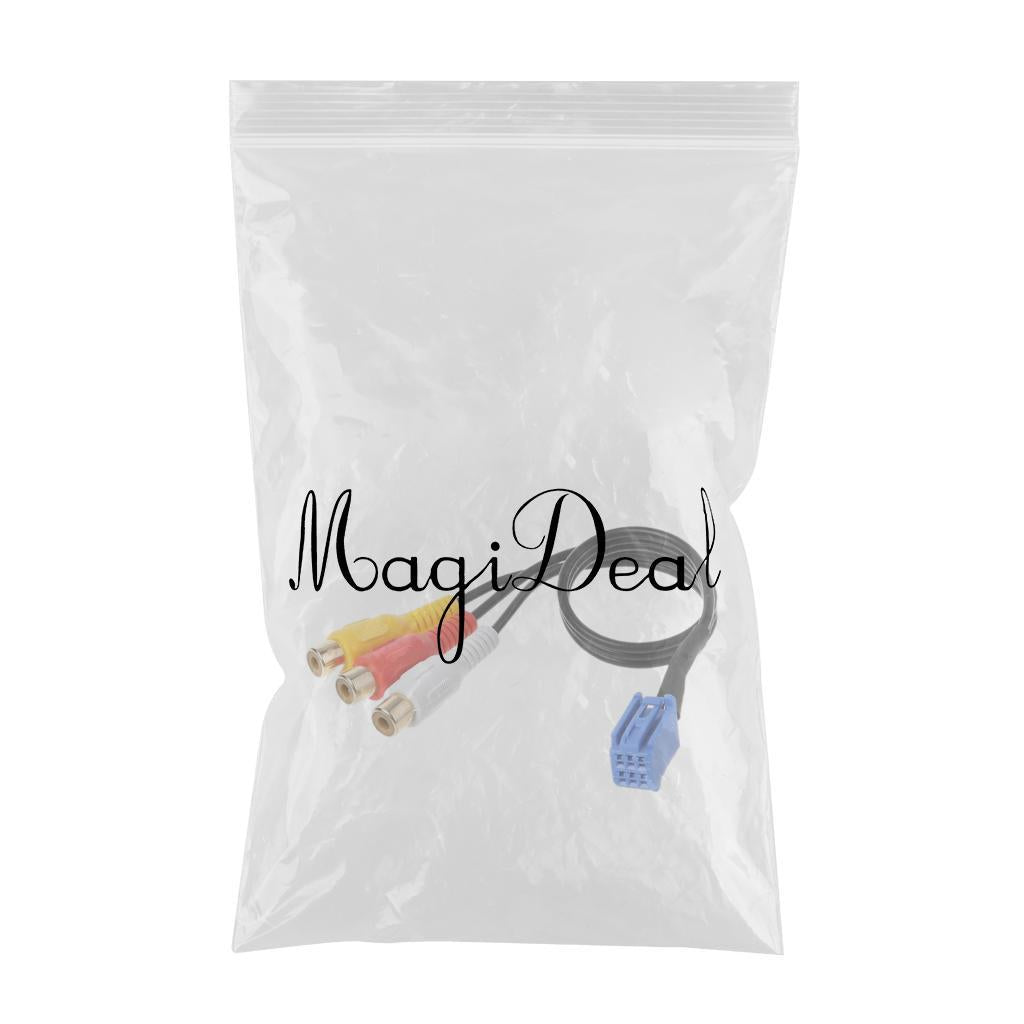 Audio Video Cable Car 3 RCA Cable Adapter for Toyota Replace Car Parts